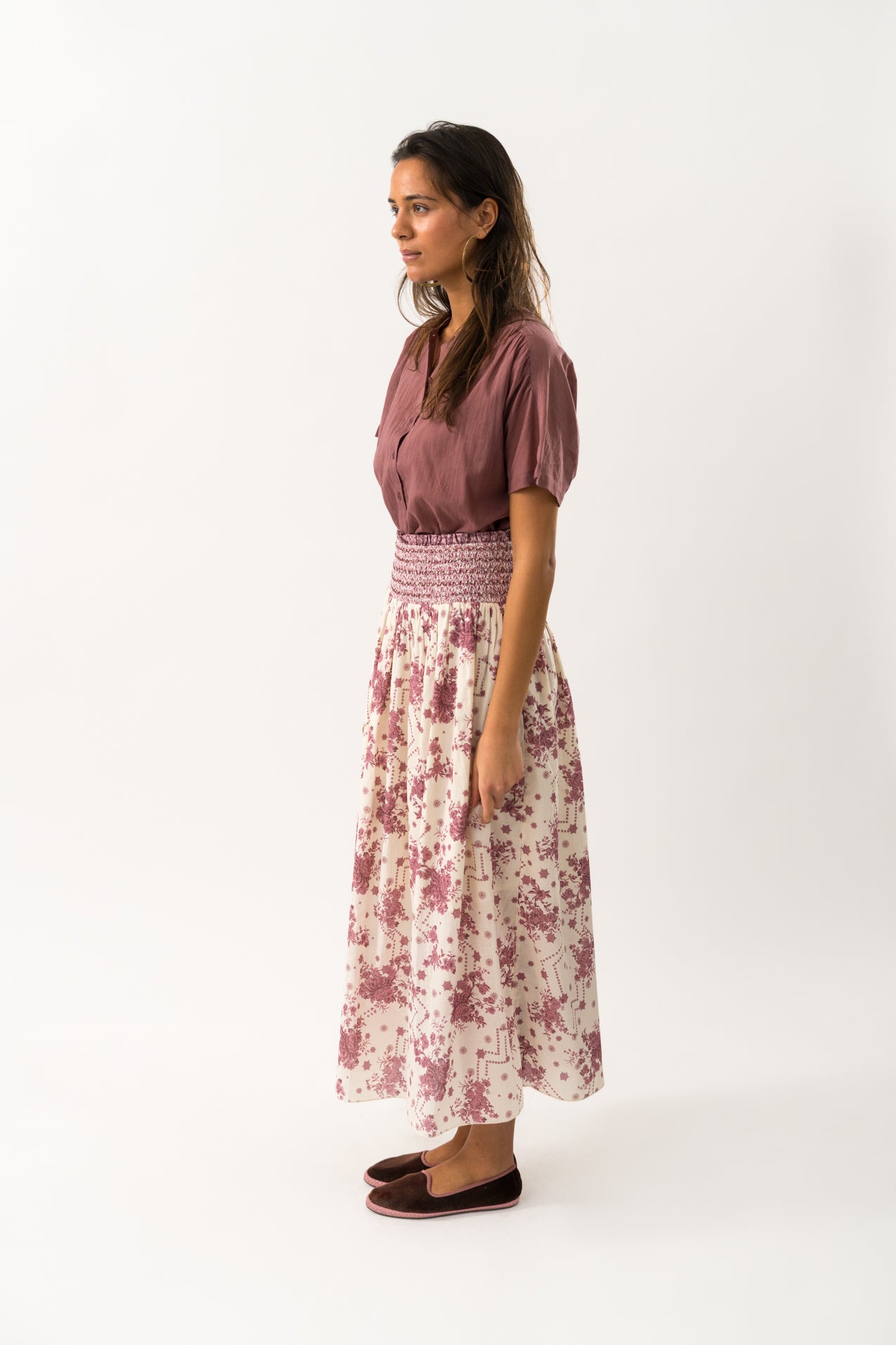 MyraLL Maxi Nederdel - Flower Print