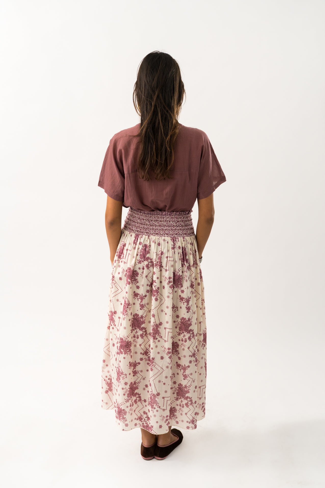MyraLL Maxi Nederdel - Flower Print
