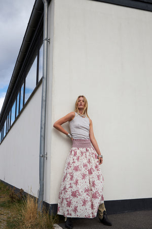 Lollys Laundry MyraLL Maxi Nederdel Skirt 74 Flower Print