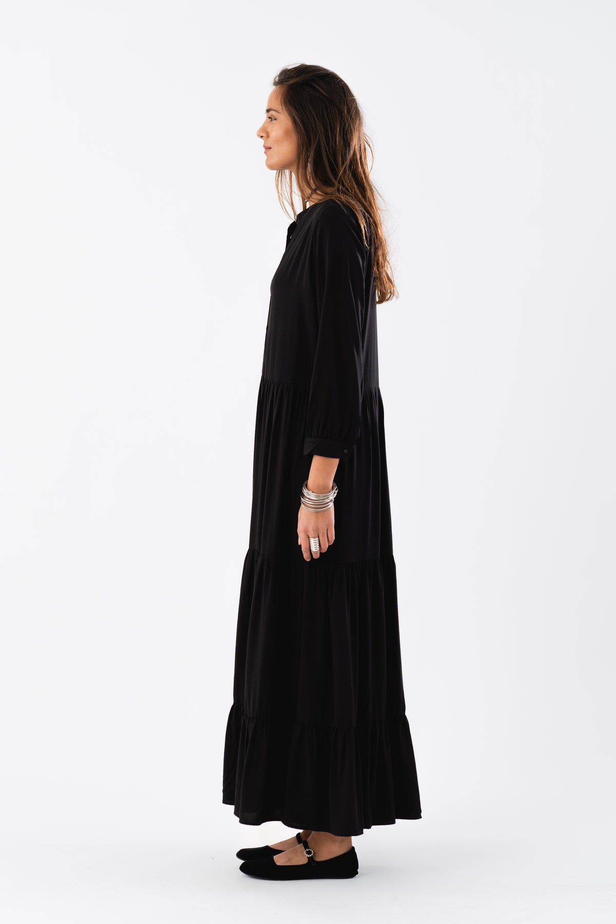 Lollys Laundry NeeLL Maxi Dress LS Dress Sort
