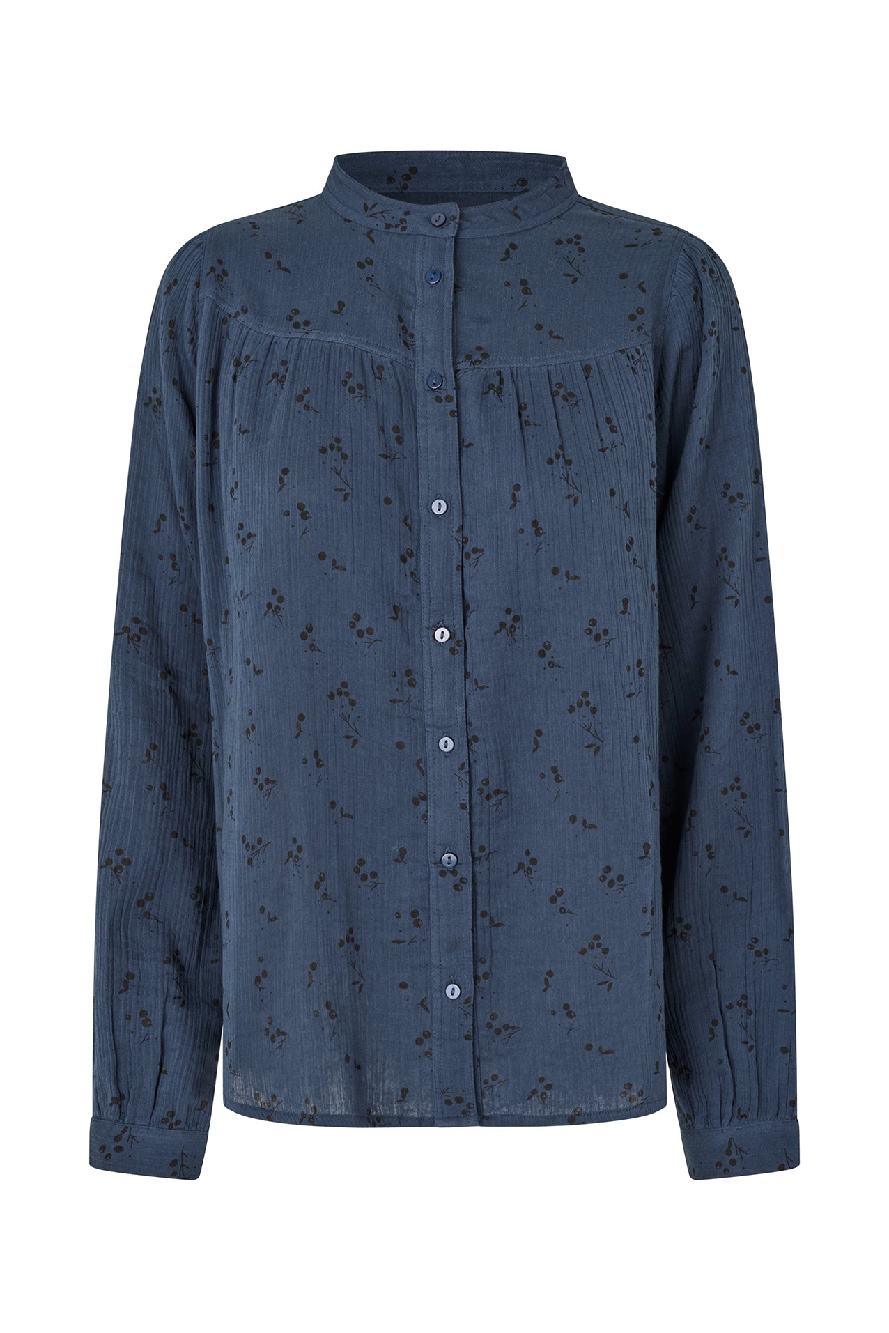 NickyLL Shirt LS - Dark Blue