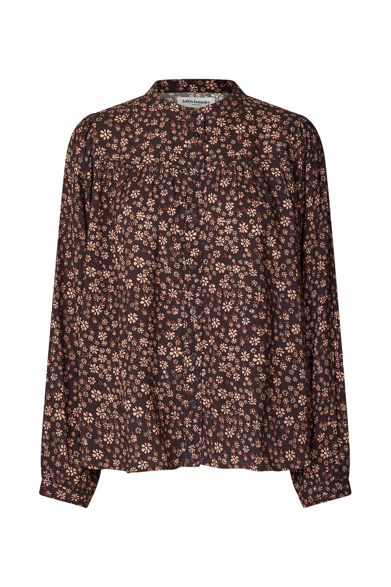 Lollys Laundry NickyLL Skjorte Shirt 87 Dark Mokka