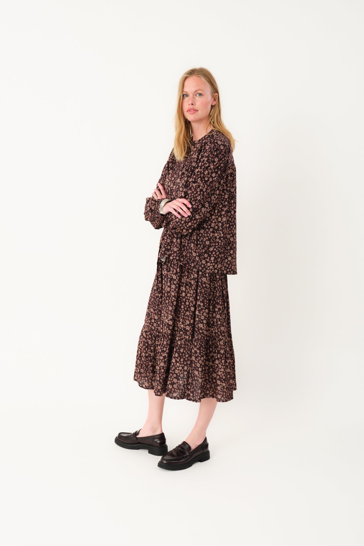 Lollys Laundry NickyLL Skjorte Shirt 87 Dark Mokka