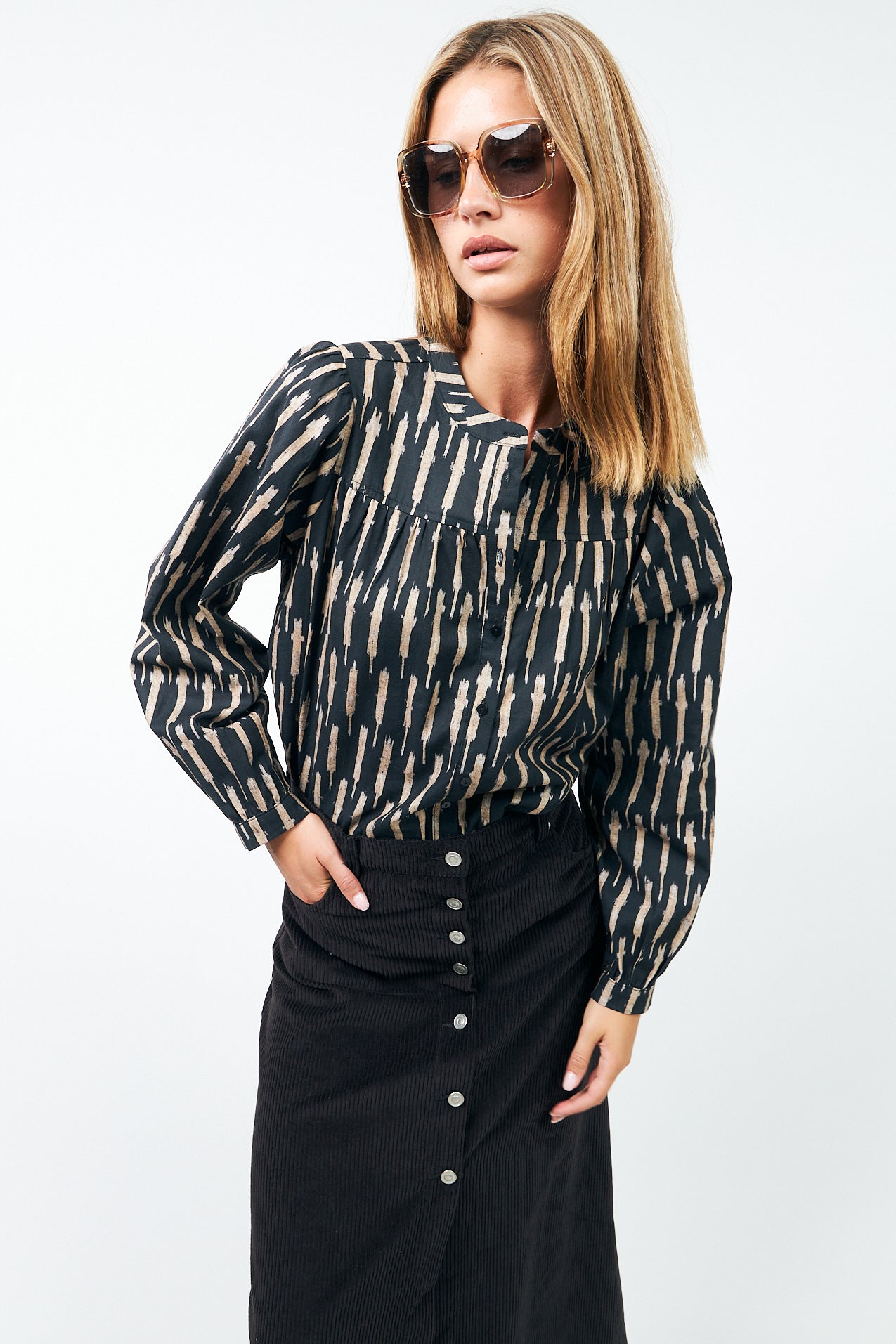 Lollys Laundry NickyLL Skjorte Shirt 99 Black