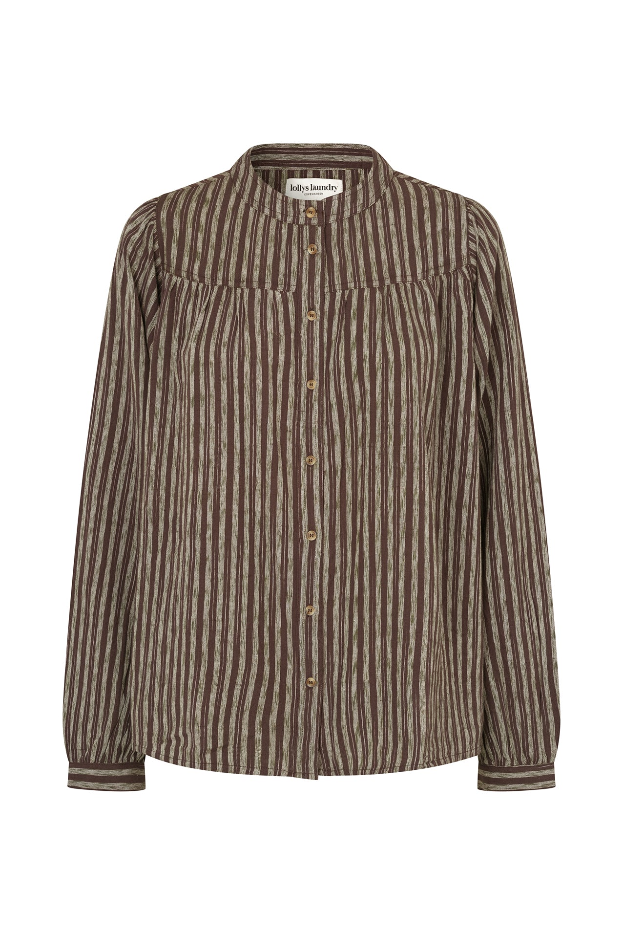 Lollys Laundry NickyLL Skjorte Shirt Mørkebrun