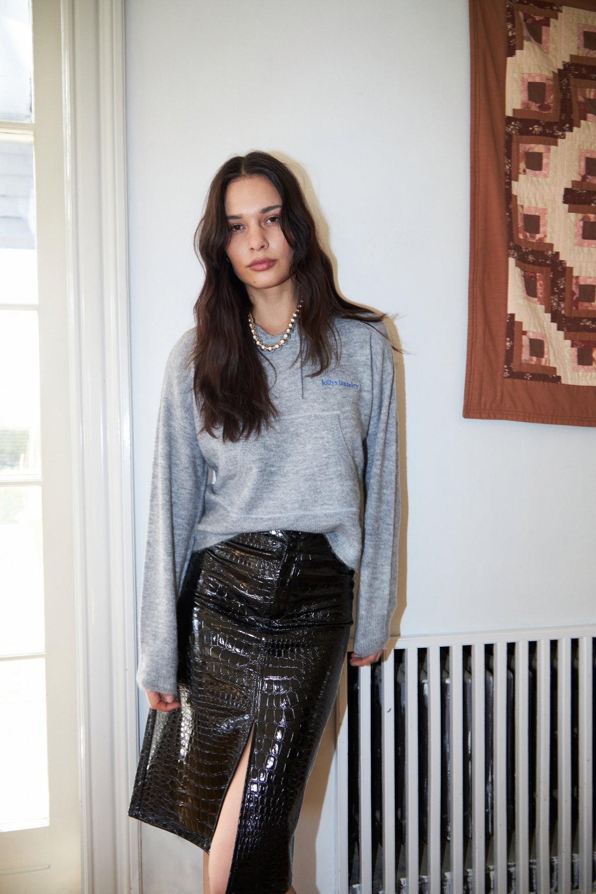 Lollys Laundry NoosaLL Hoodie LS Jumper Grå Melange