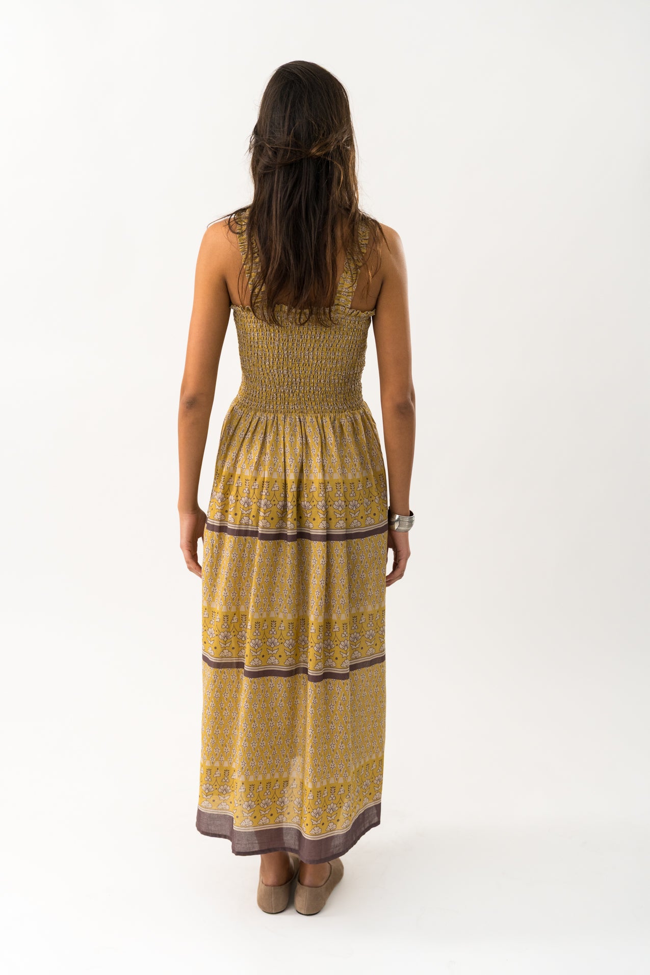 Lollys Laundry NudaLL Maxi Dress SL Dress 57 Mustard