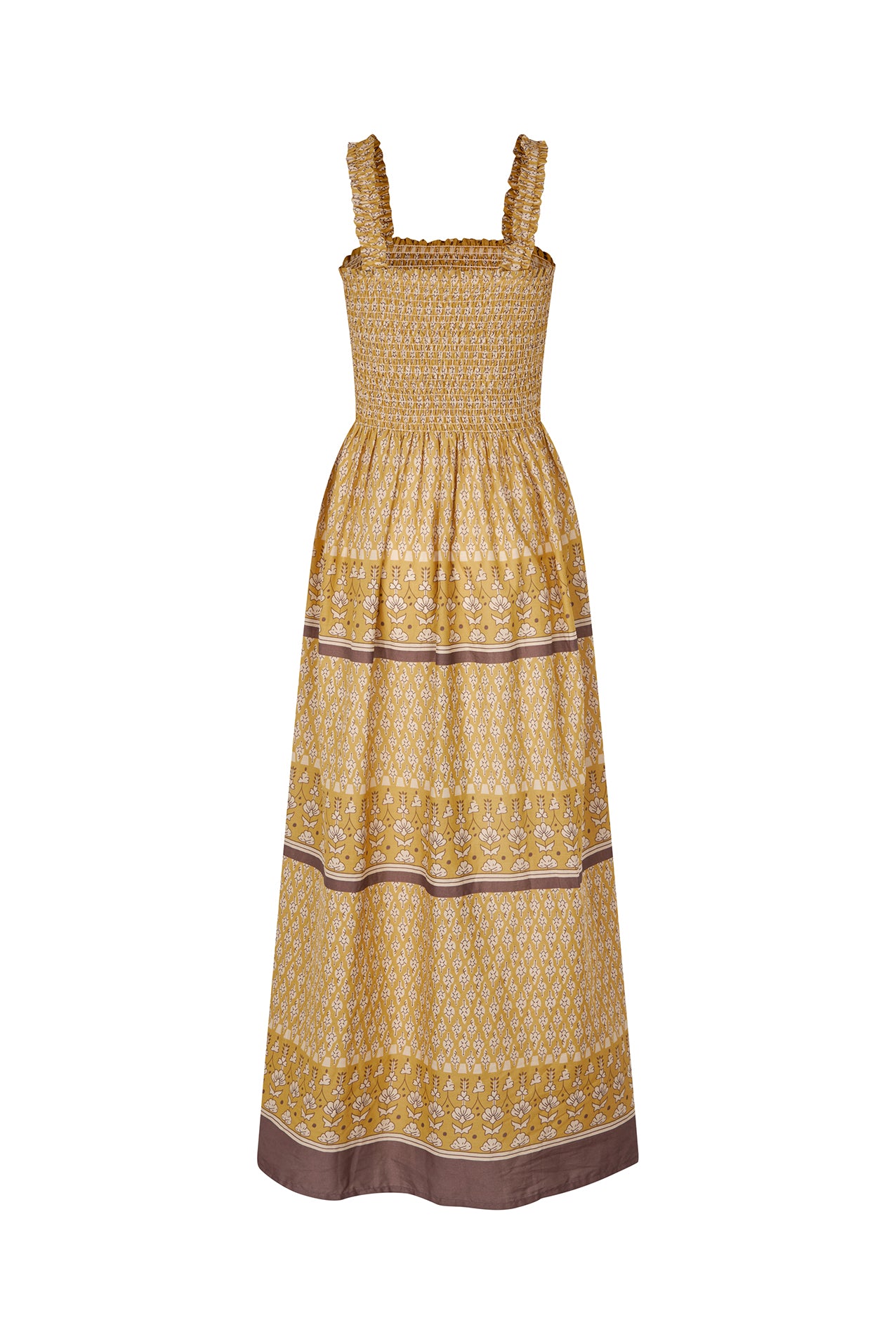 Lollys Laundry NudaLL Maxi Dress SL Dress 57 Mustard