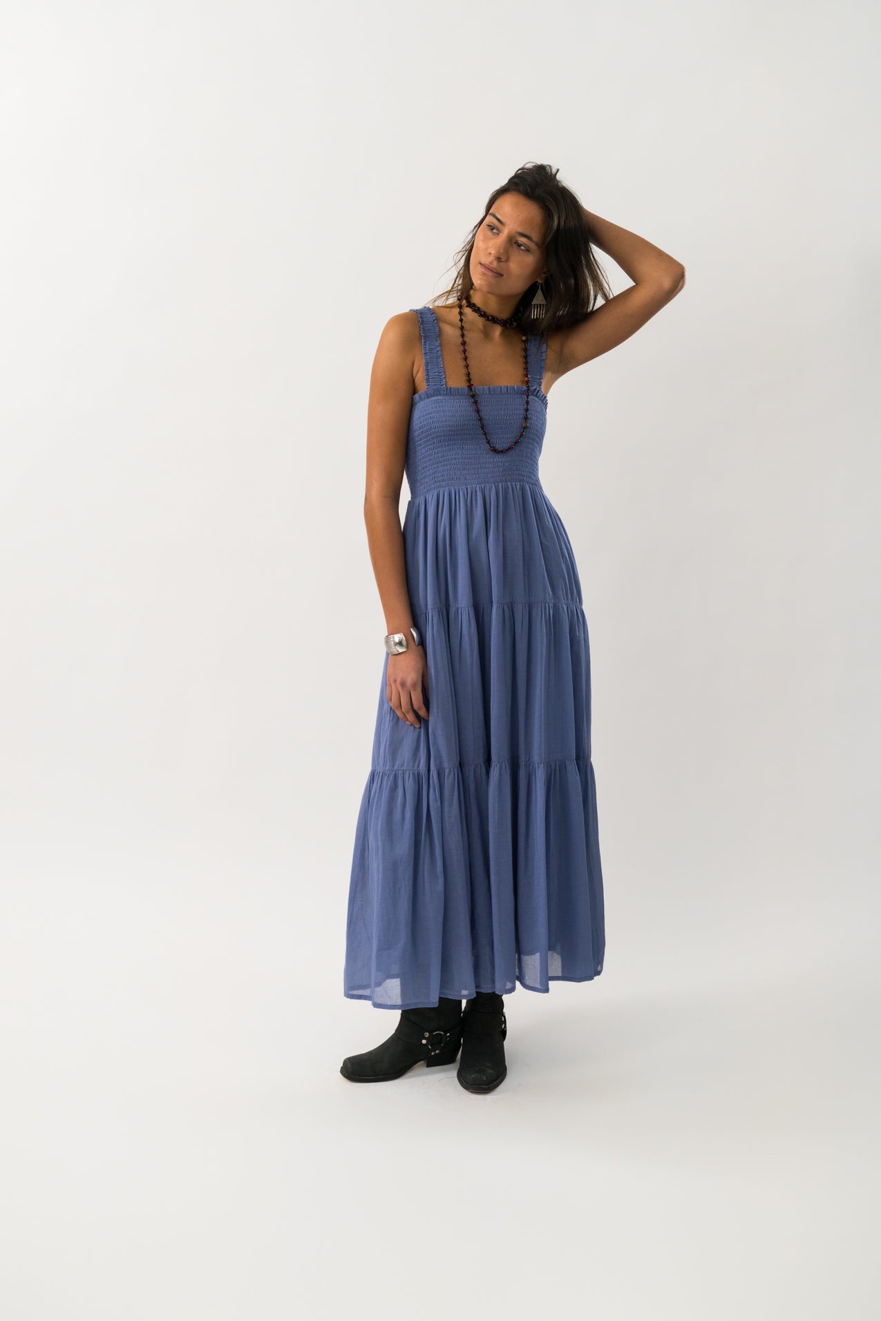 NudaLL Maxi Kjole - Blue
