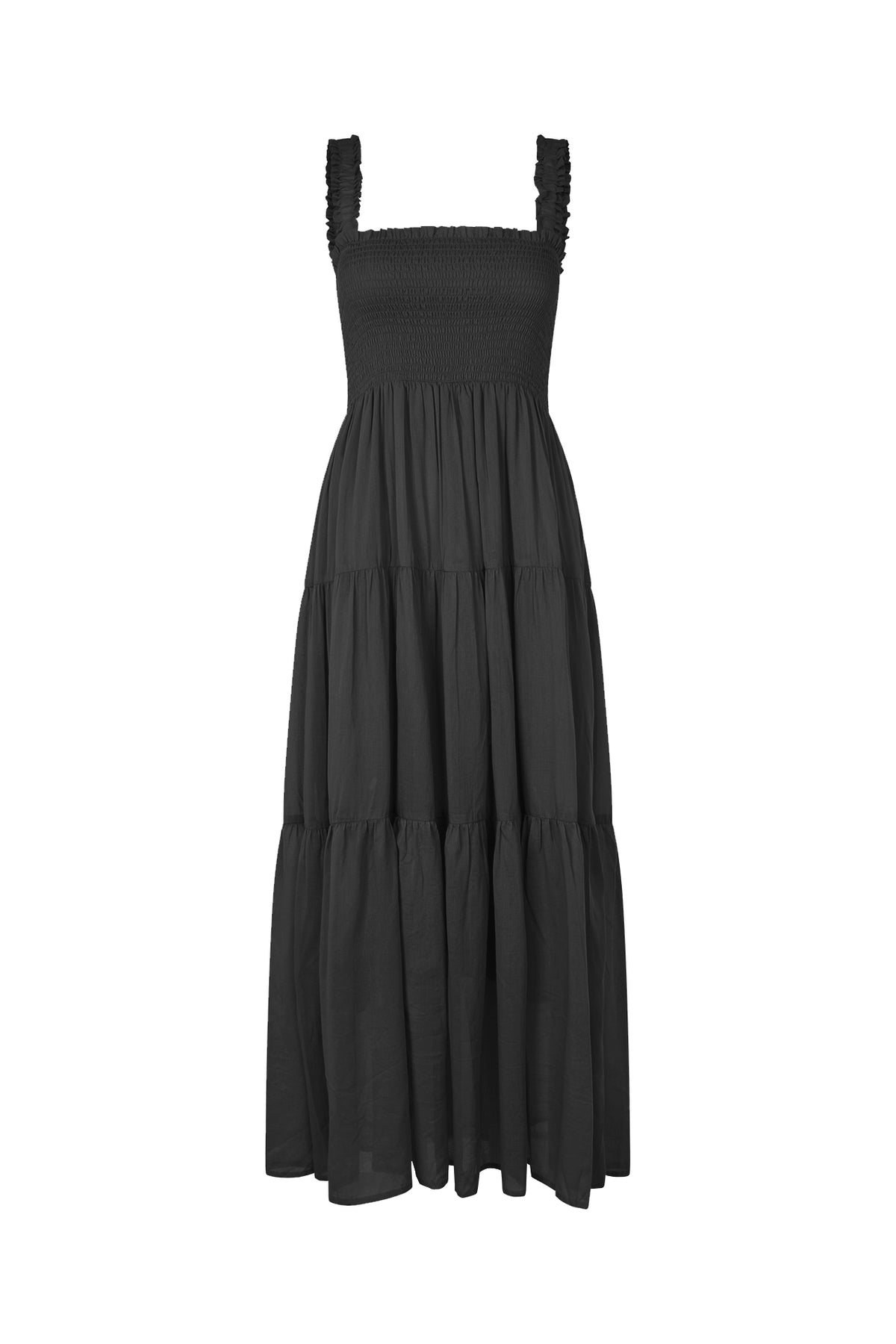 Lollys Laundry NudaLL Maxi Kjole Dress Vasket sort