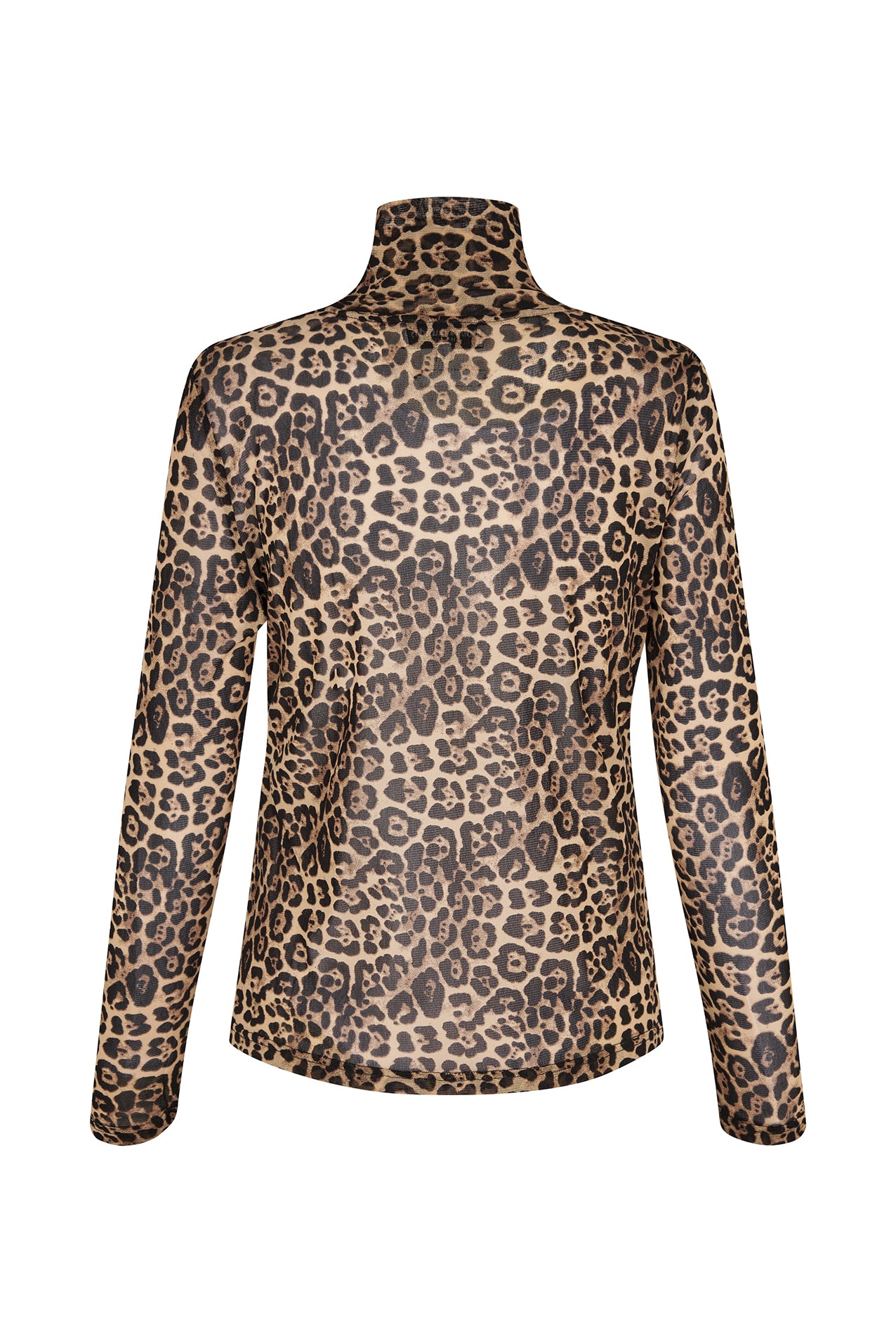 Lollys Laundry OrieLL Rullekrave Bluse Blouse 72 Leopard Print
