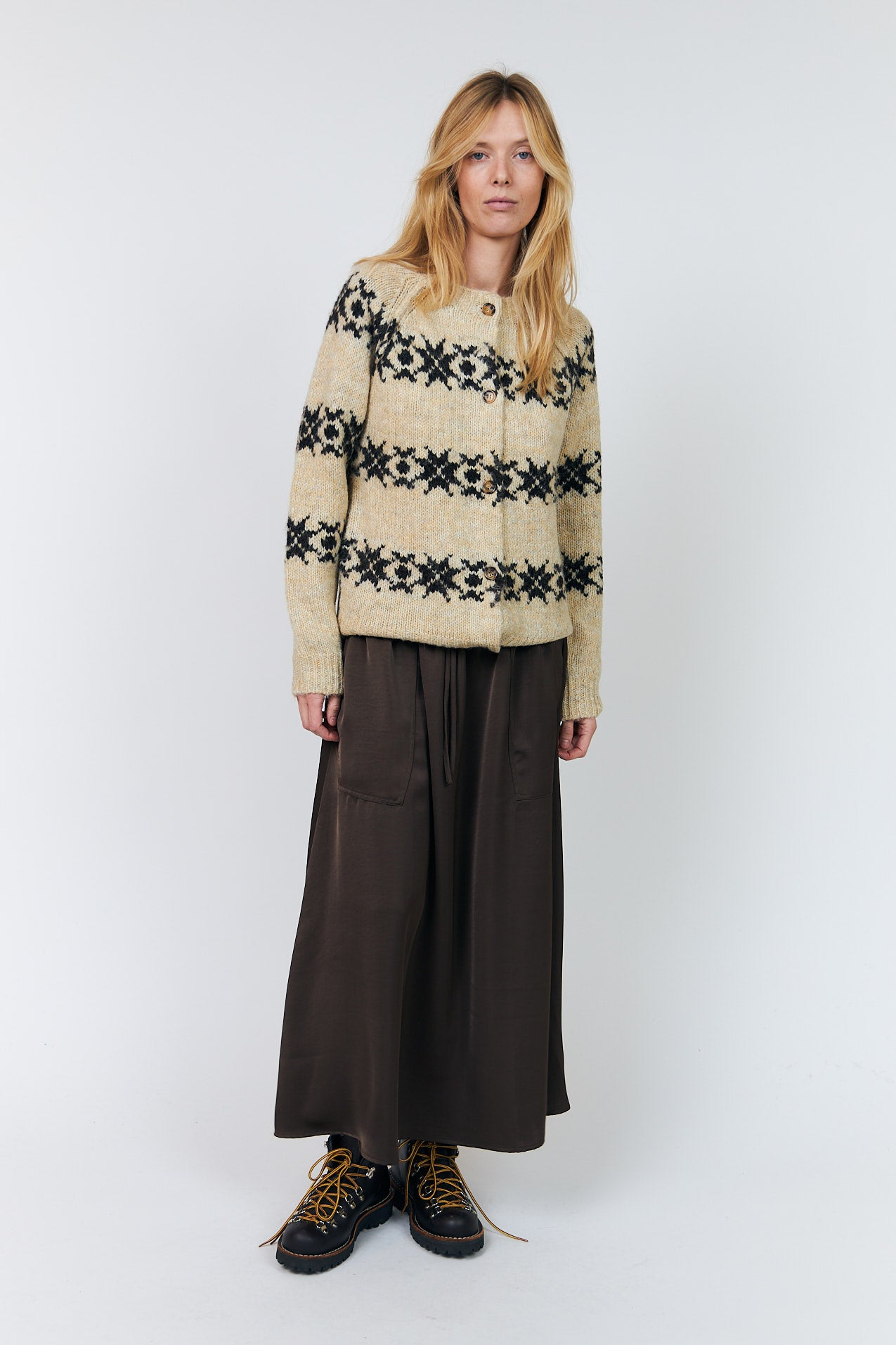 Lollys Laundry PadovaLL Cardigan Strik Cardigan Creme