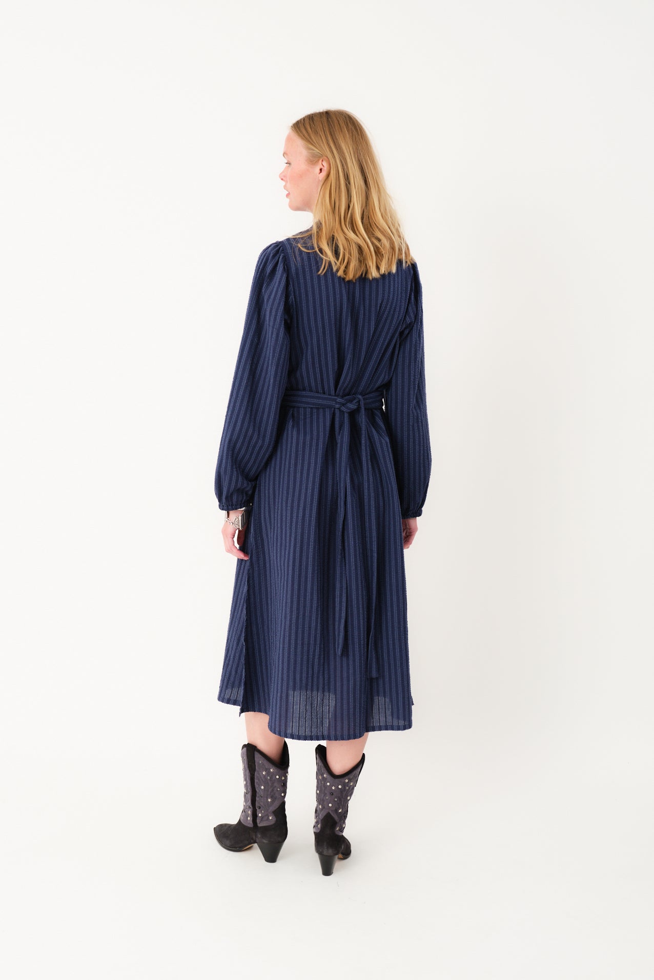 Lollys Laundry ParisLL Midi Kjole Dress 80 Stripe