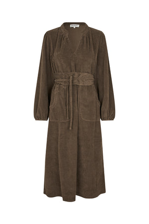 Lollys Laundry ParisLL Midi Kjole Dress 87 Dark Mokka