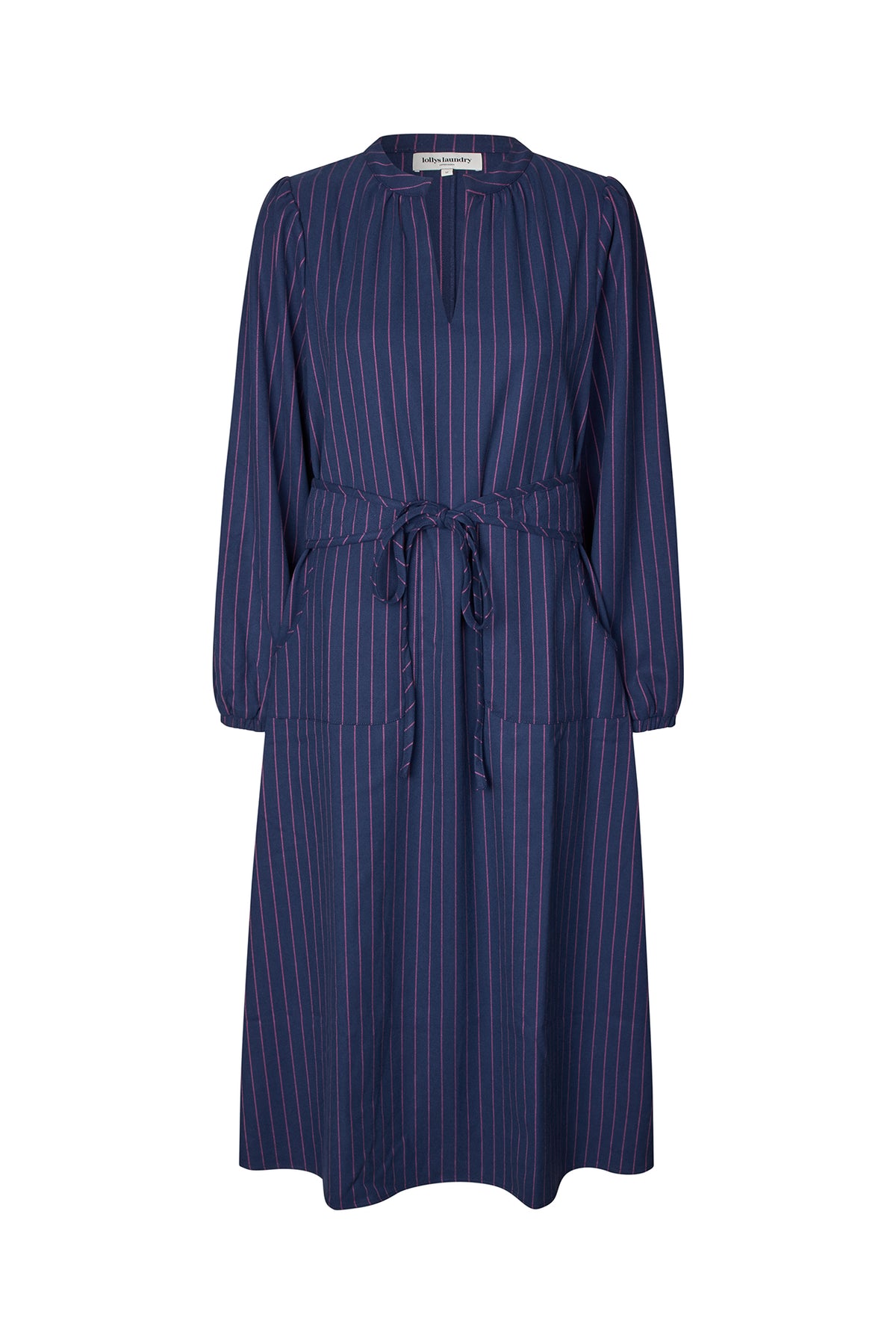 Lollys Laundry ParisLL Midi Kjole Dress Navy