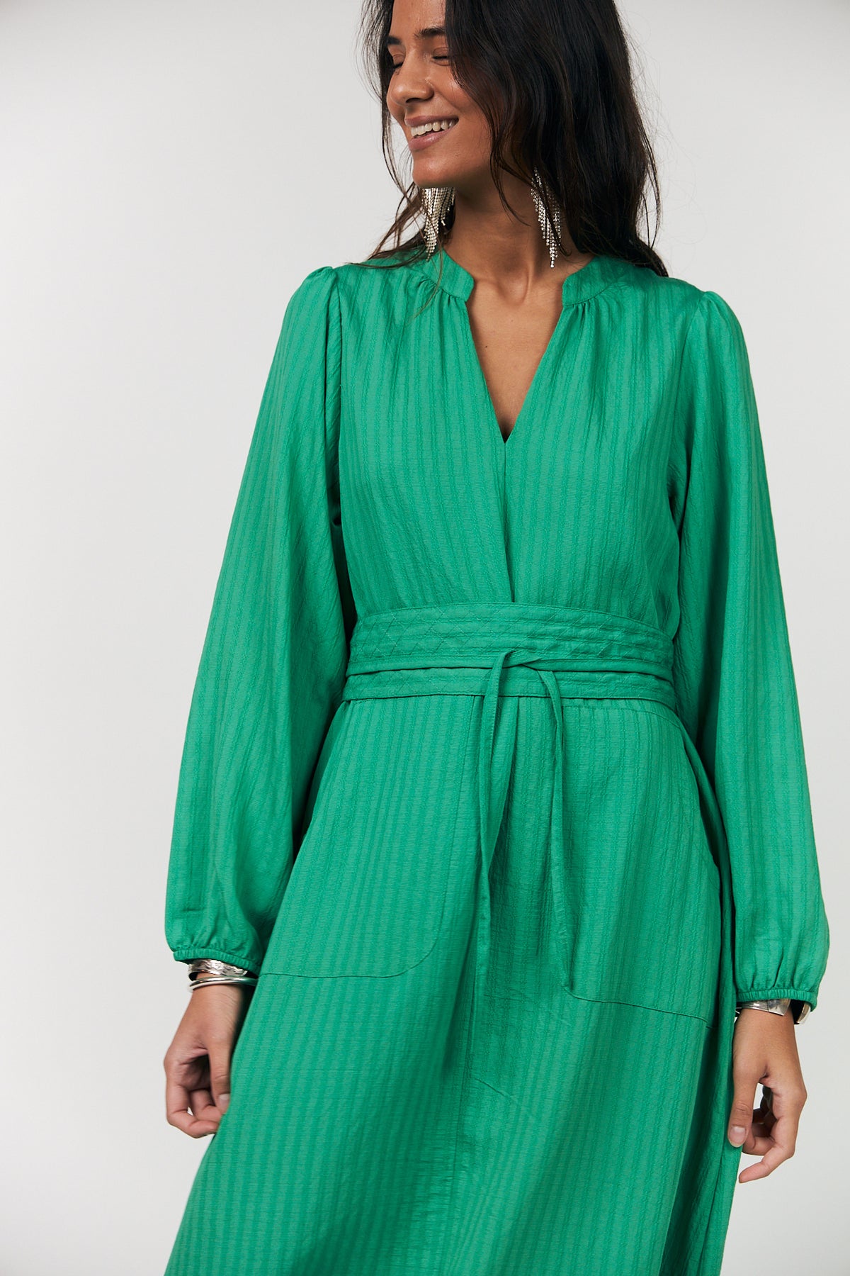 Lollys Laundry ParisLL Midi Kjole Dress Grøn