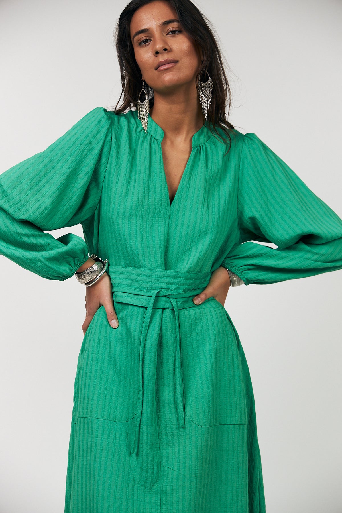 Lollys Laundry ParisLL Midi Kjole Dress Grøn
