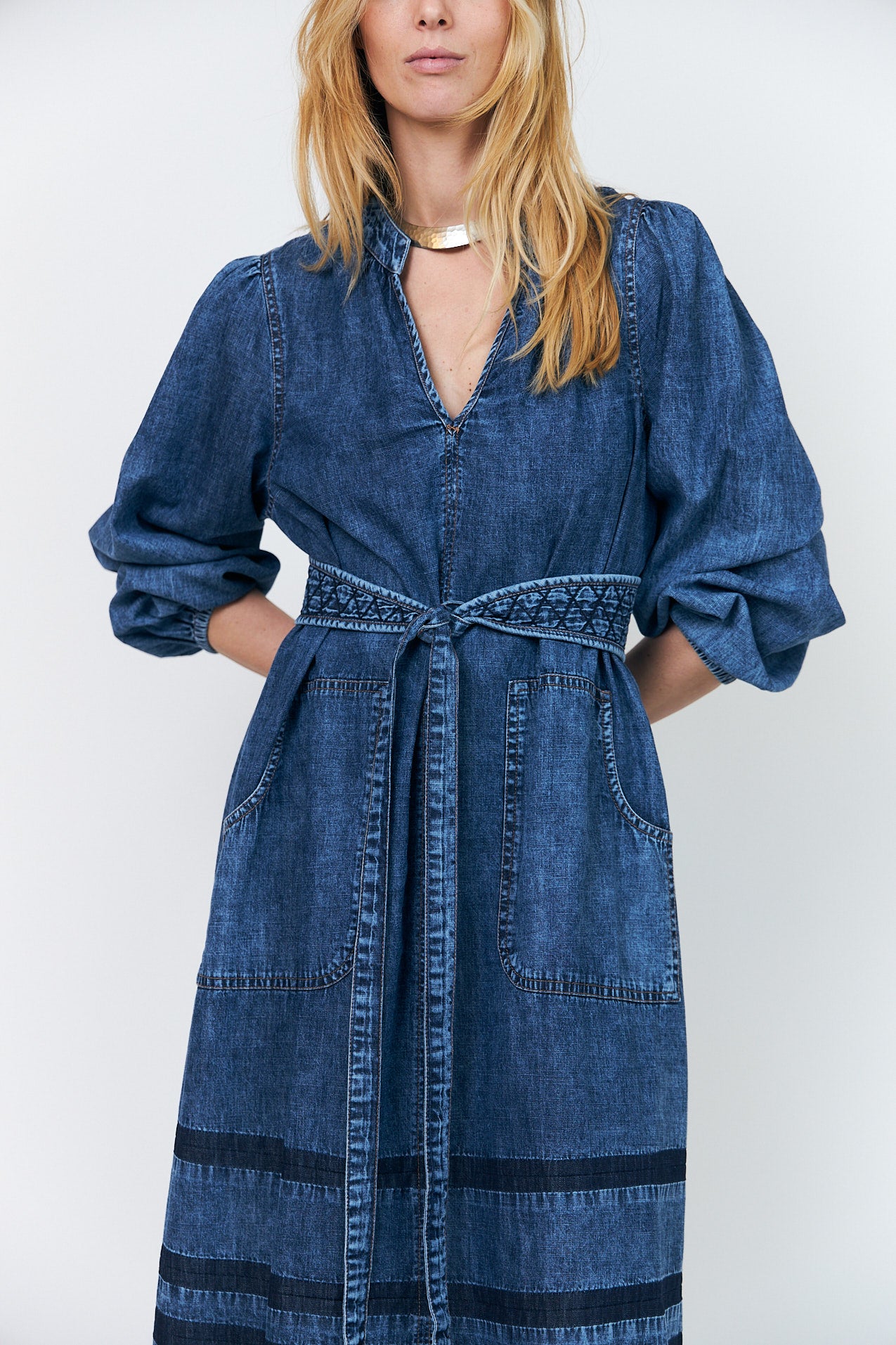 Lollys Laundry ParisLL Midi Kjole Dress Blå
