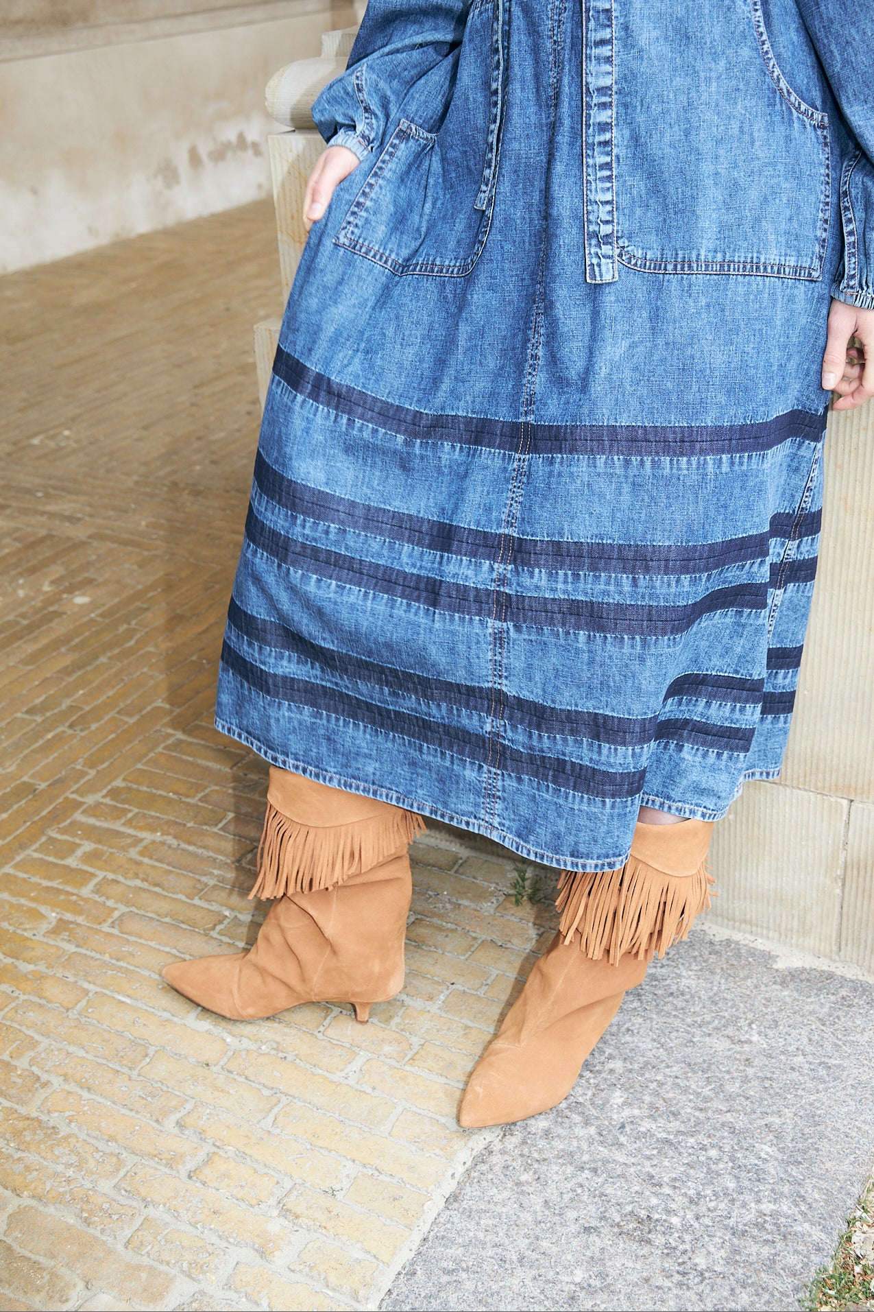 Lollys Laundry ParisLL Midi Kjole Dress Blå