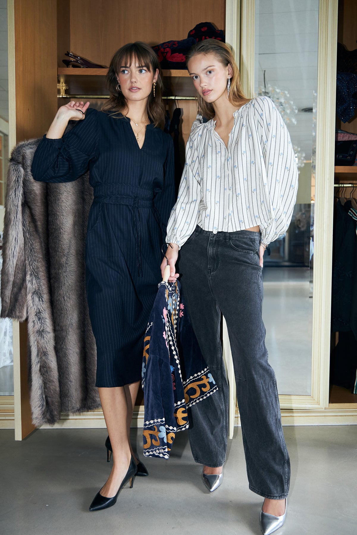 ParisLL Midi Kjole - Navy