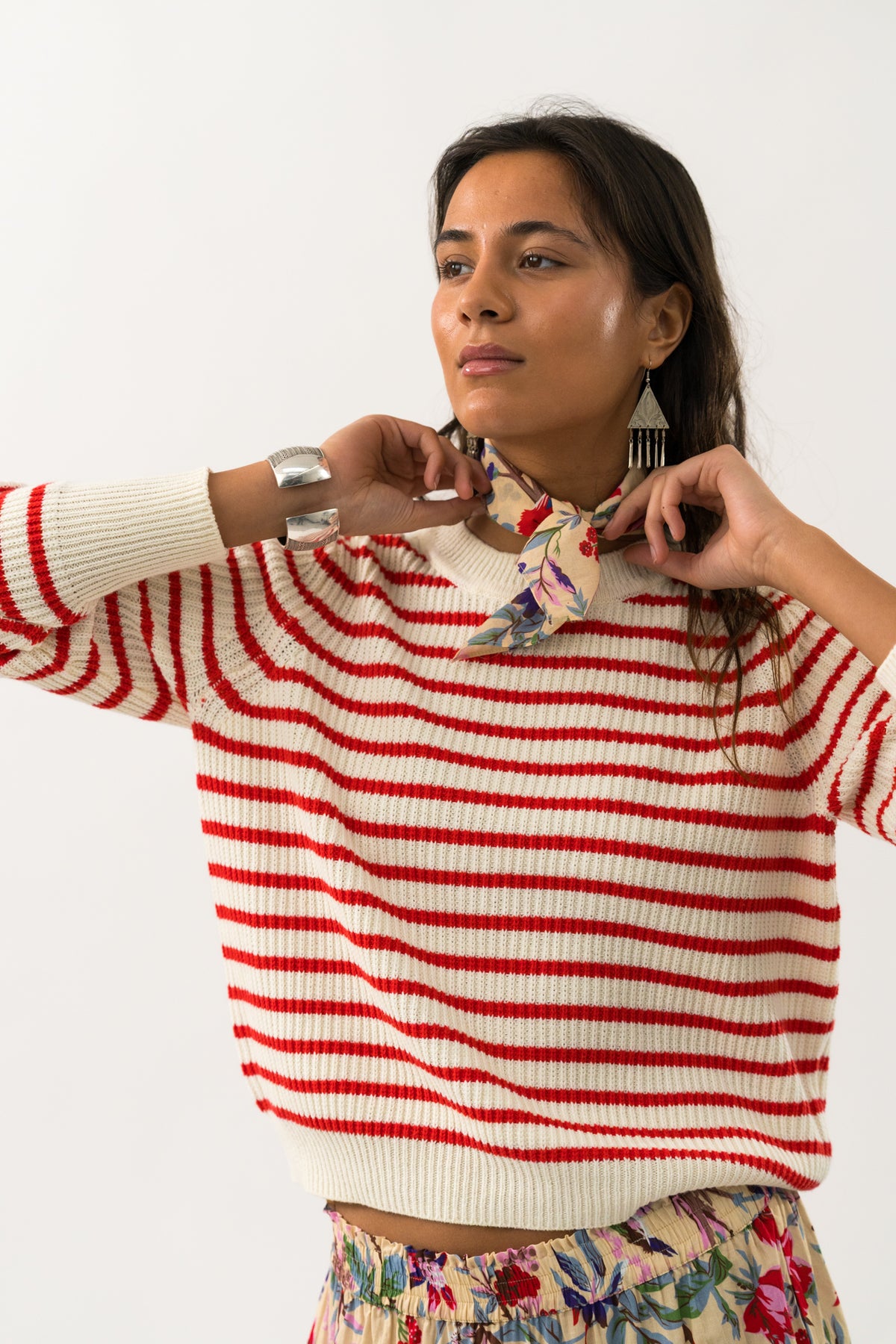 Lollys Laundry PrimroseLL tørklæde Scarf Blomsterprint