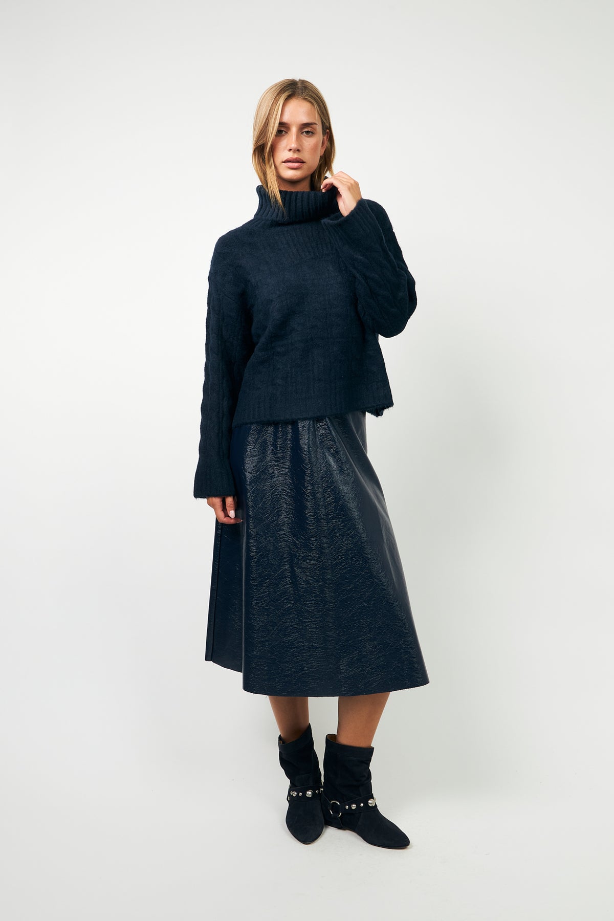 Lollys Laundry ResnoLL Strik Jumper Jumper Mørkeblå