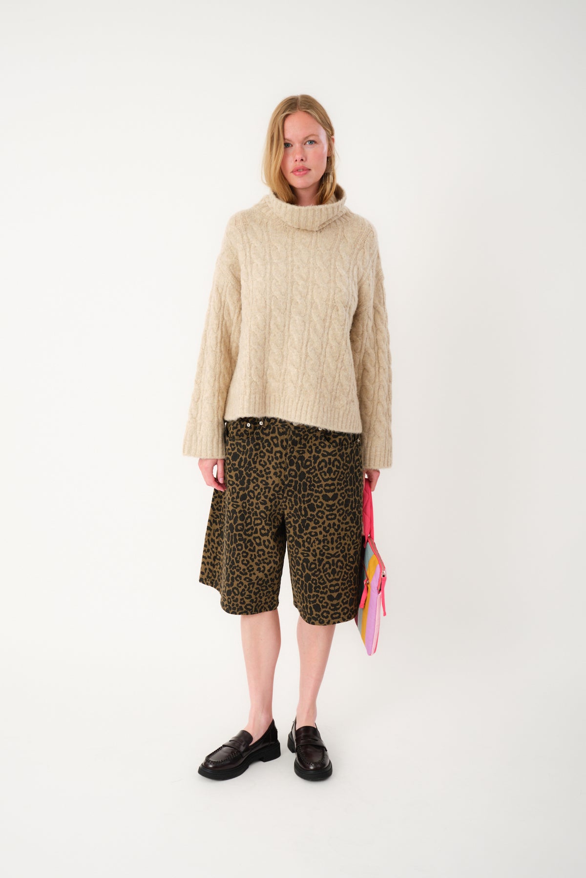 Lollys Laundry ResnoLL Strik Jumper Jumper Sand