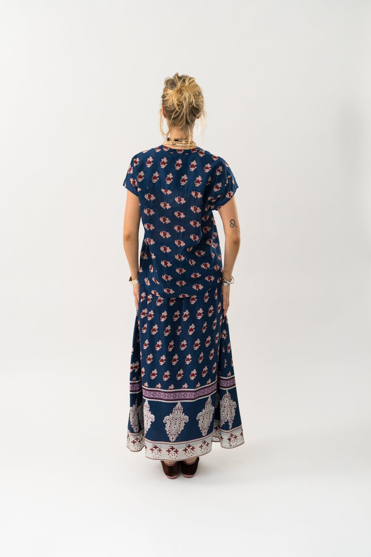 Lollys Laundry RioLL Maxi Nederdel Skirt Mørkeblå