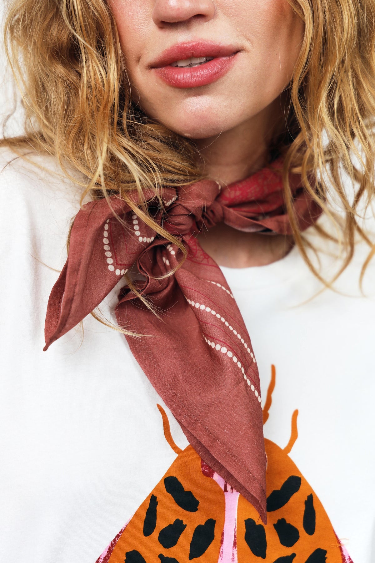 Lollys Laundry RoanLL Tørklæde Scarf Støvet rose