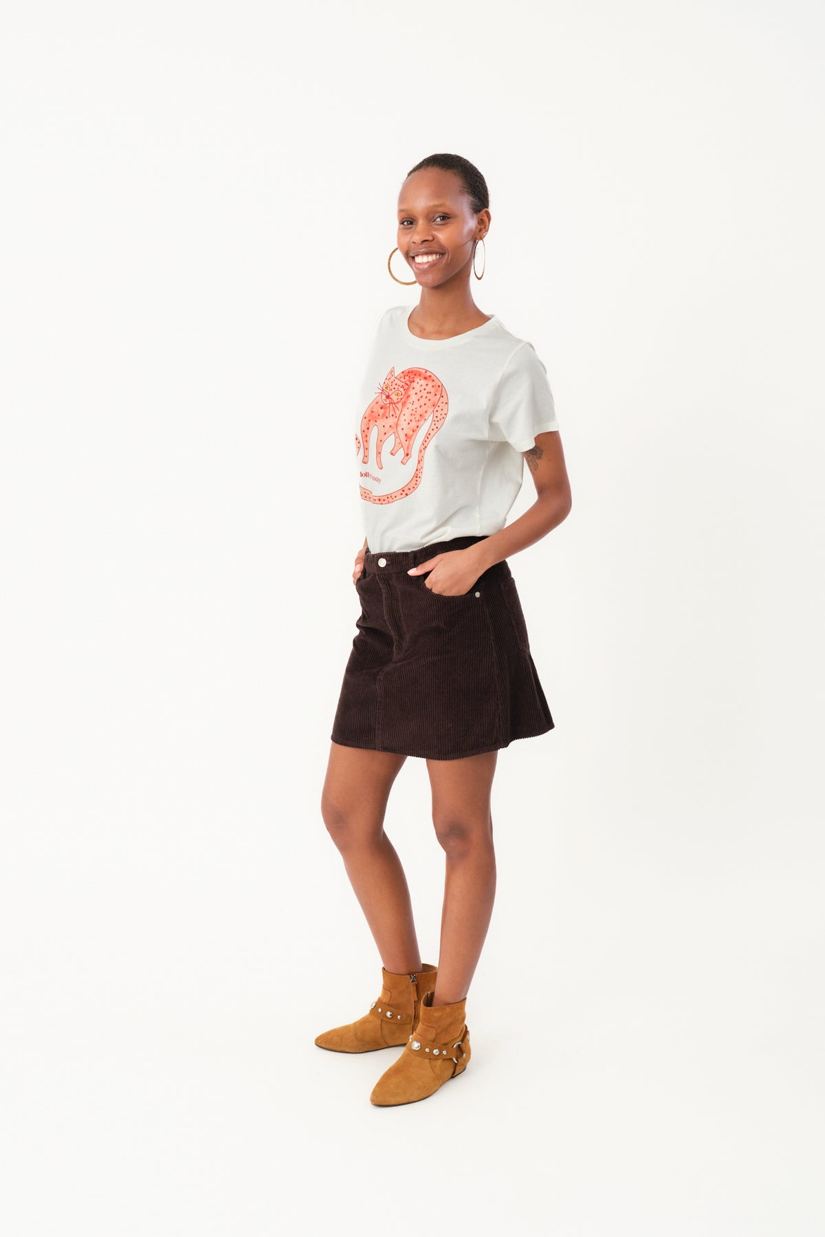 Lollys Laundry RomaLL Kat T-Shirt T-shirt Hvid