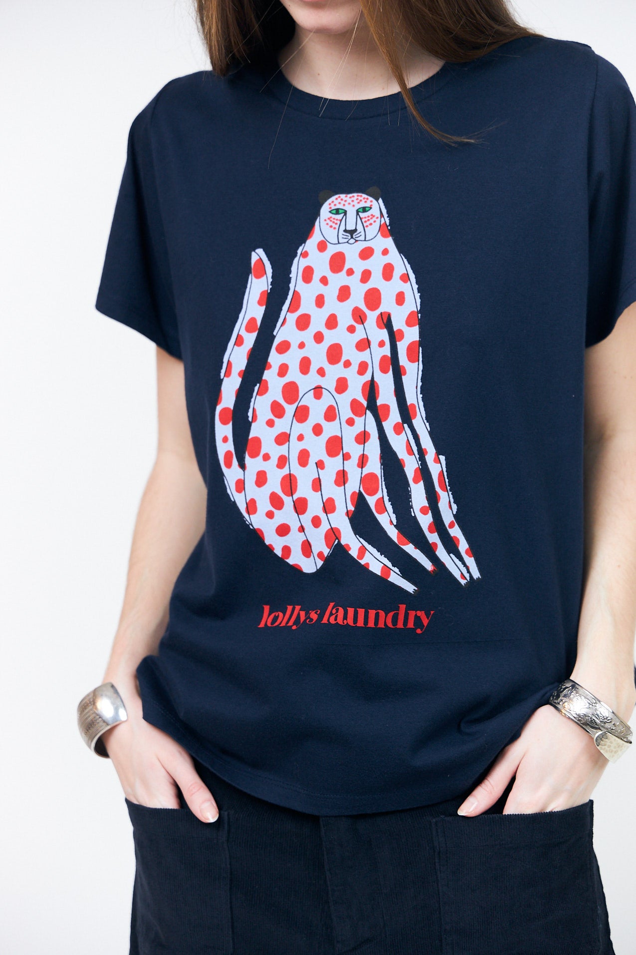 RomaLL T-Shirt Kat - Mørkeblå