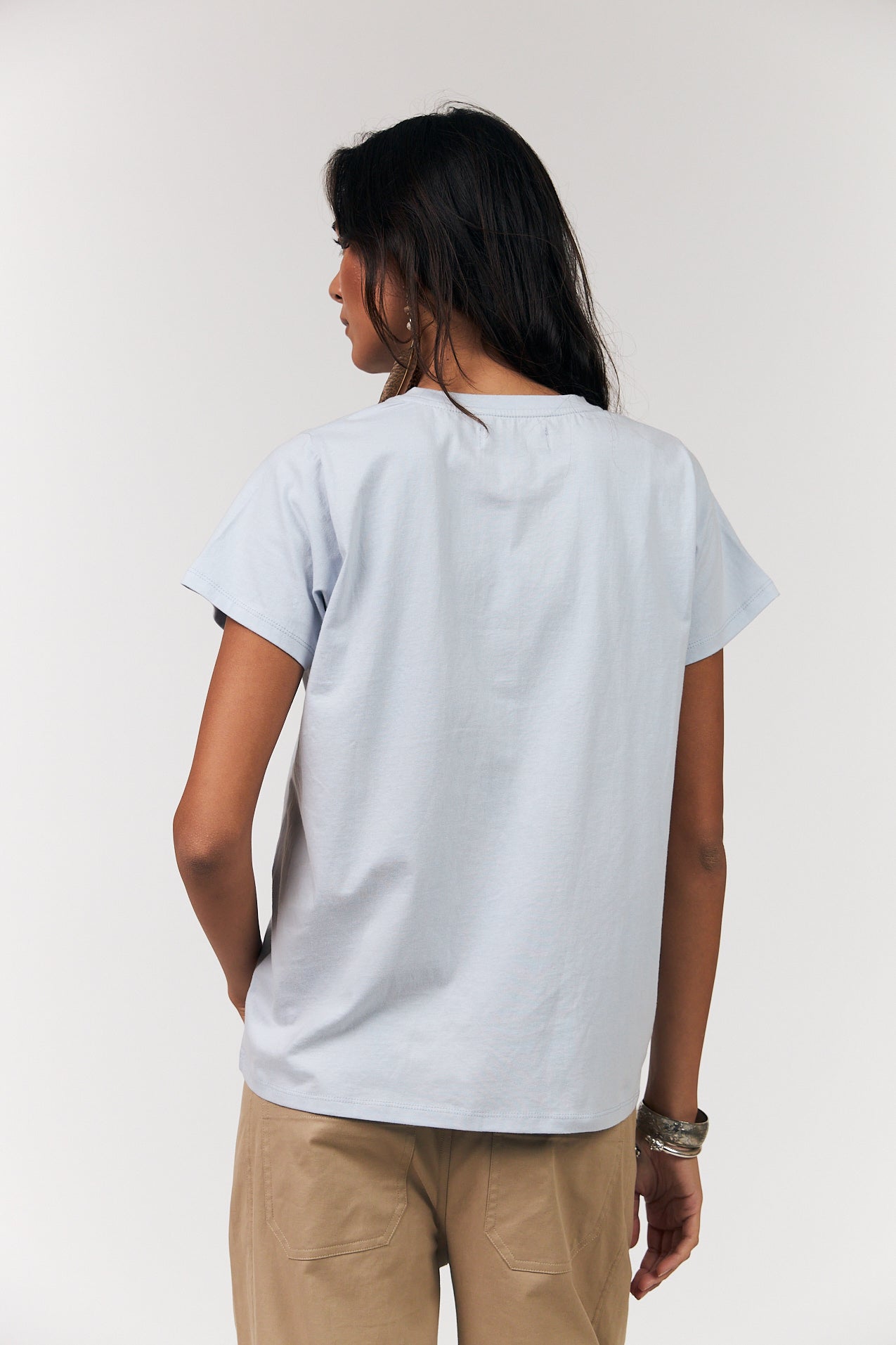 Lollys Laundry RomaLL T-shirt Påfugl T-shirt Lyseblå