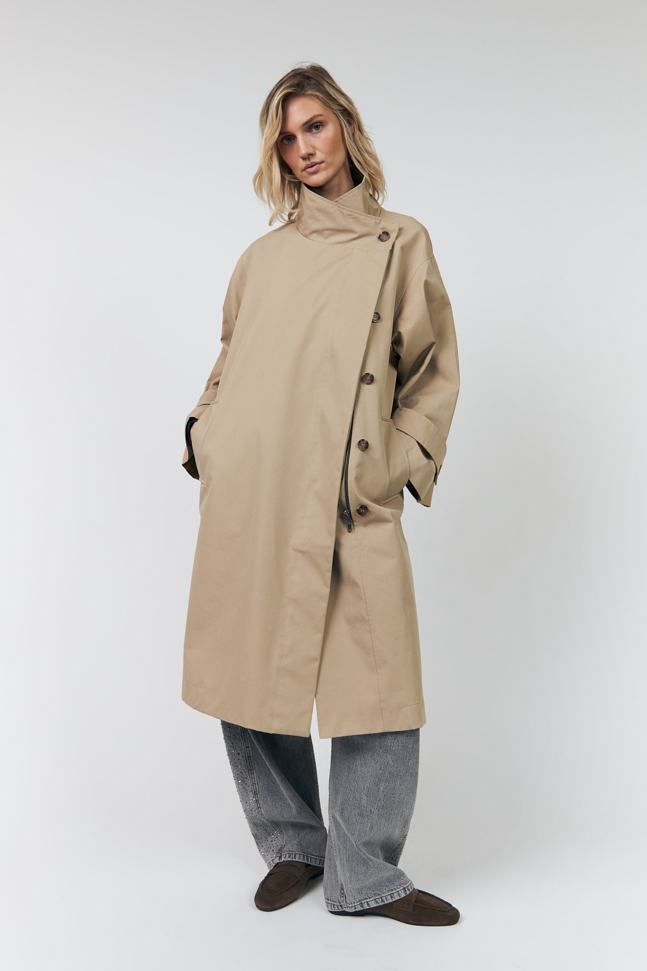 RussiLL lang Frakke - 08 Beige