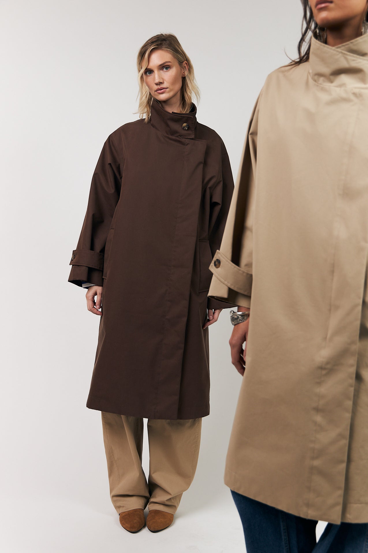 Lollys Laundry RussiLL lang Frakke Outerwear Brun