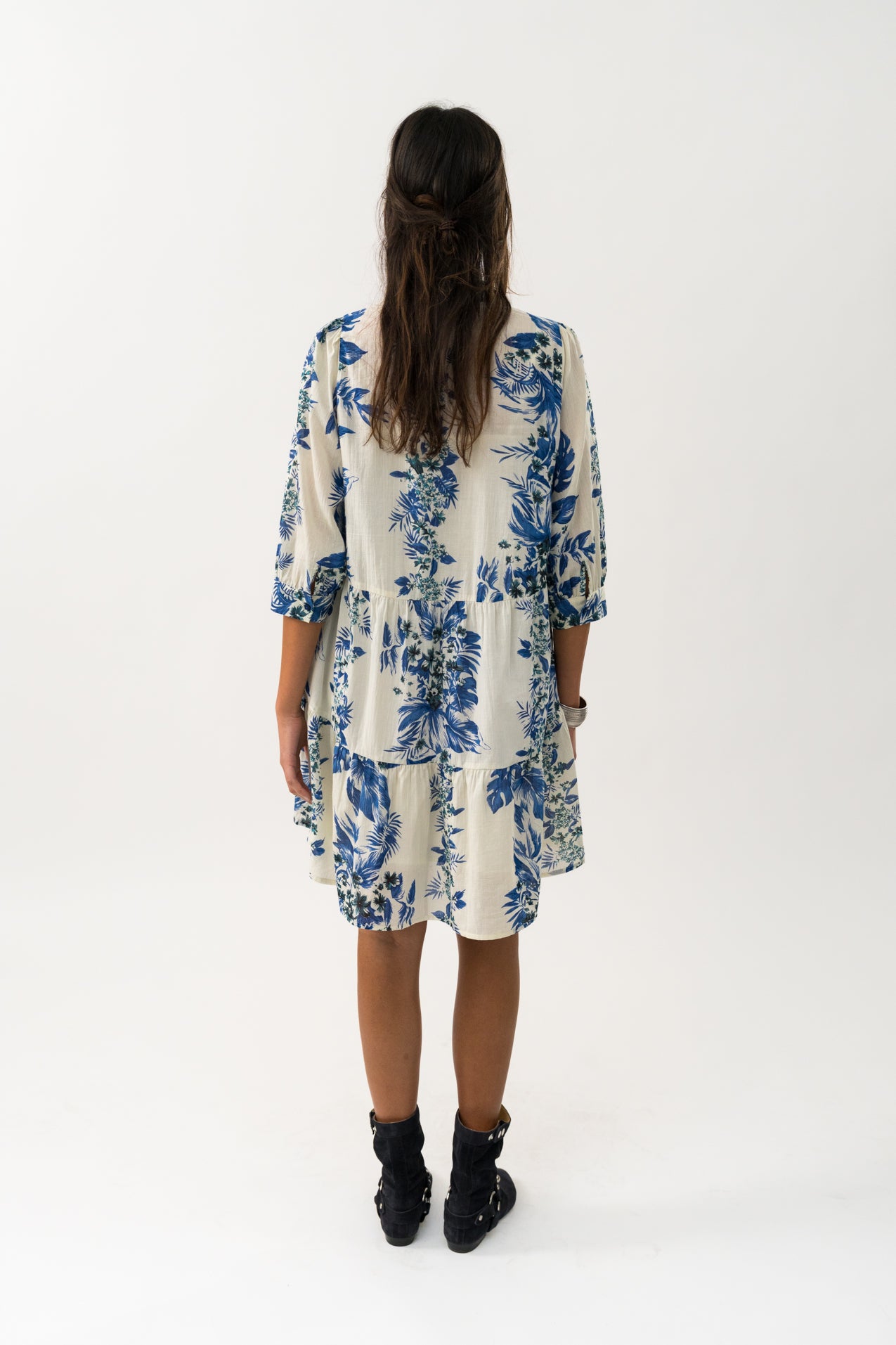 SabineLL kort kjole - Blue