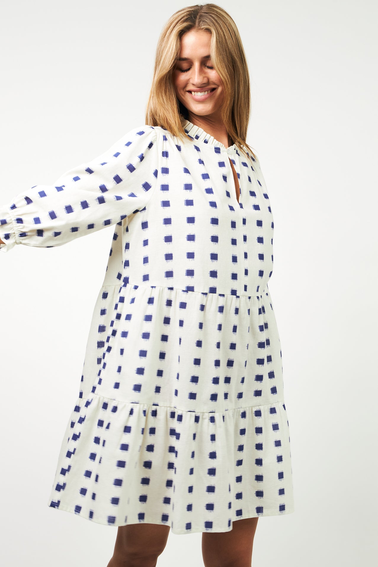 Lollys Laundry SabineLL kort kjole Dress 02 02 Creme