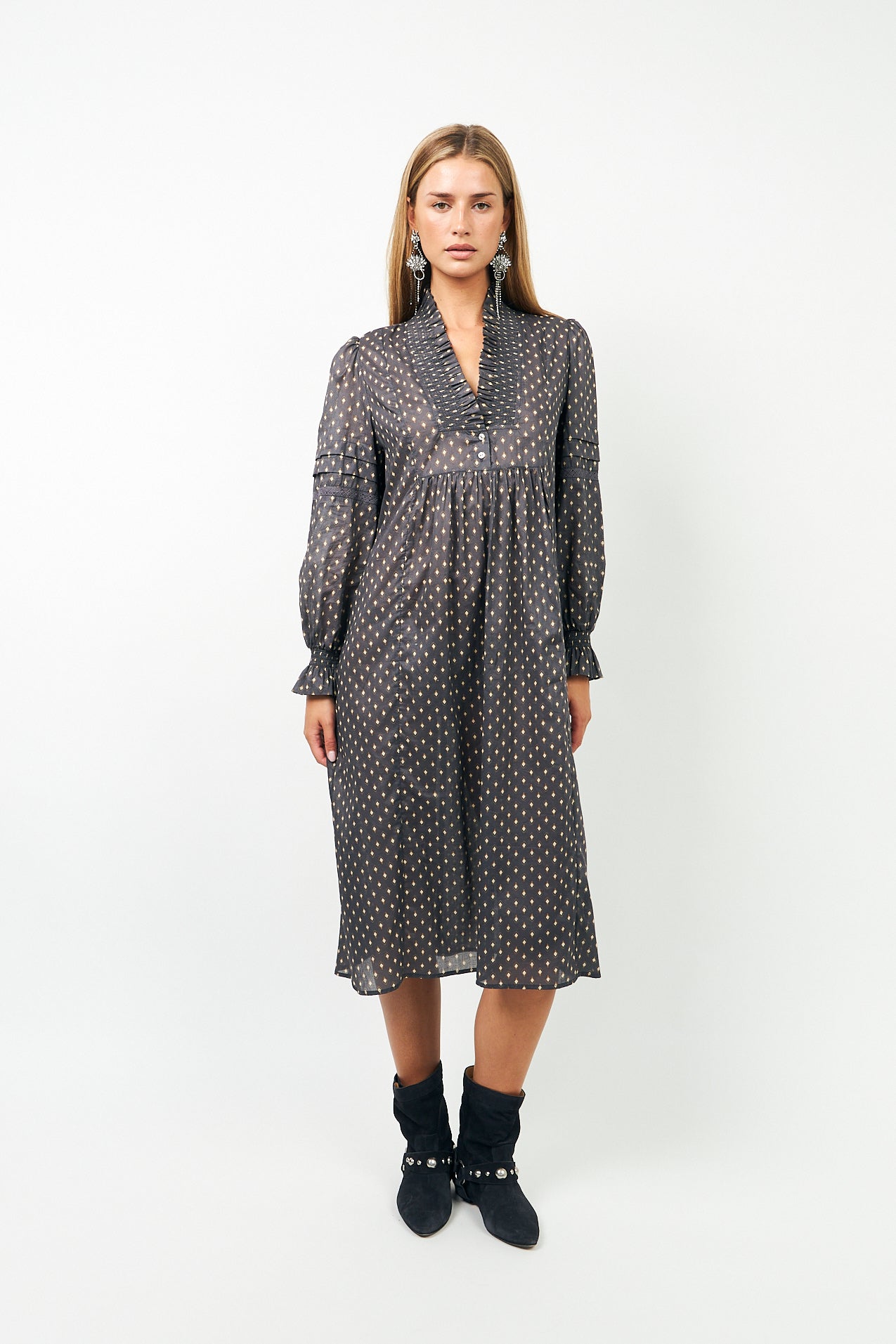 Lollys Laundry SagiLL Maxi Kjole Dress 23 Dark Blue