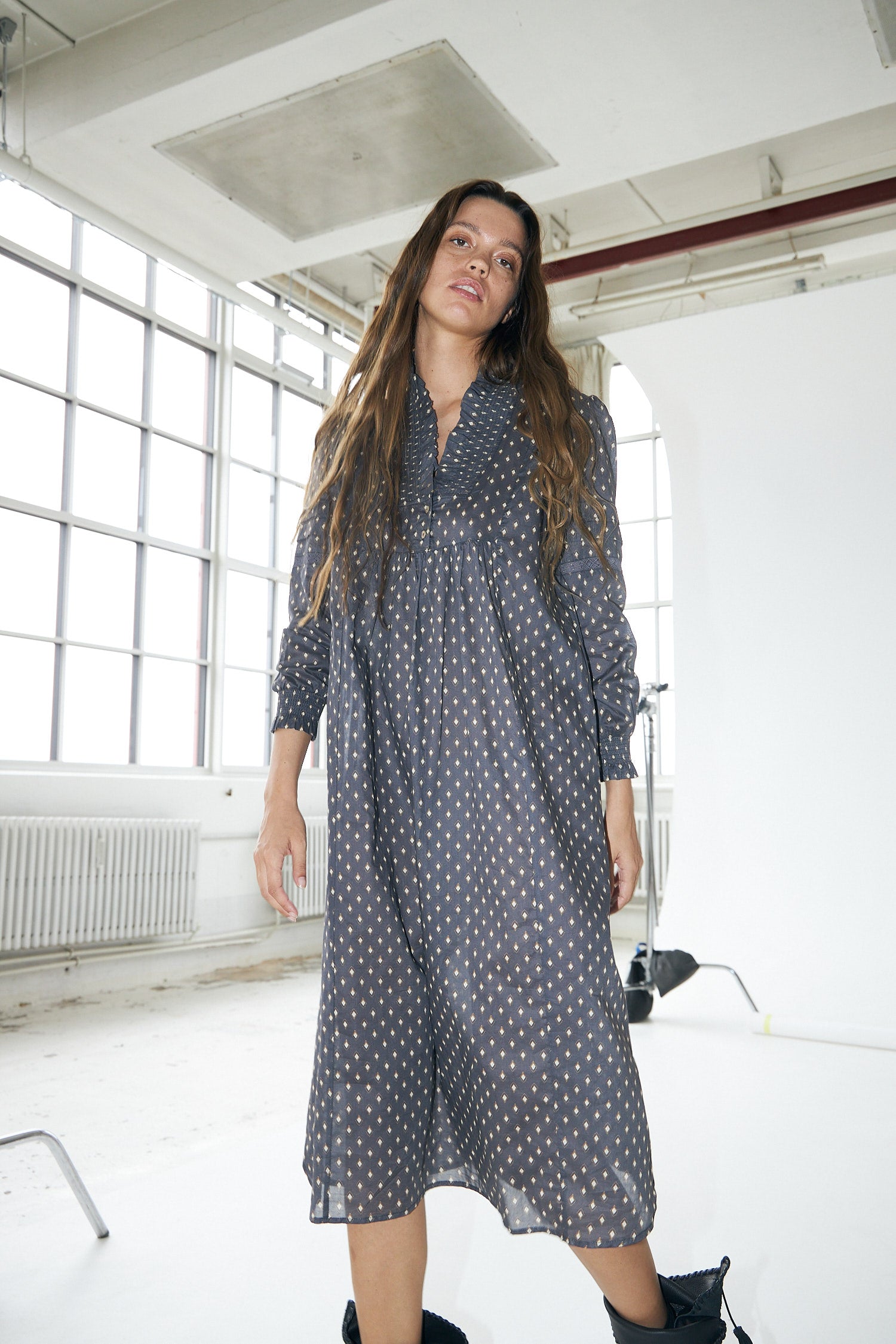 Lollys Laundry SagiLL Maxi Kjole Dress 23 Dark Blue