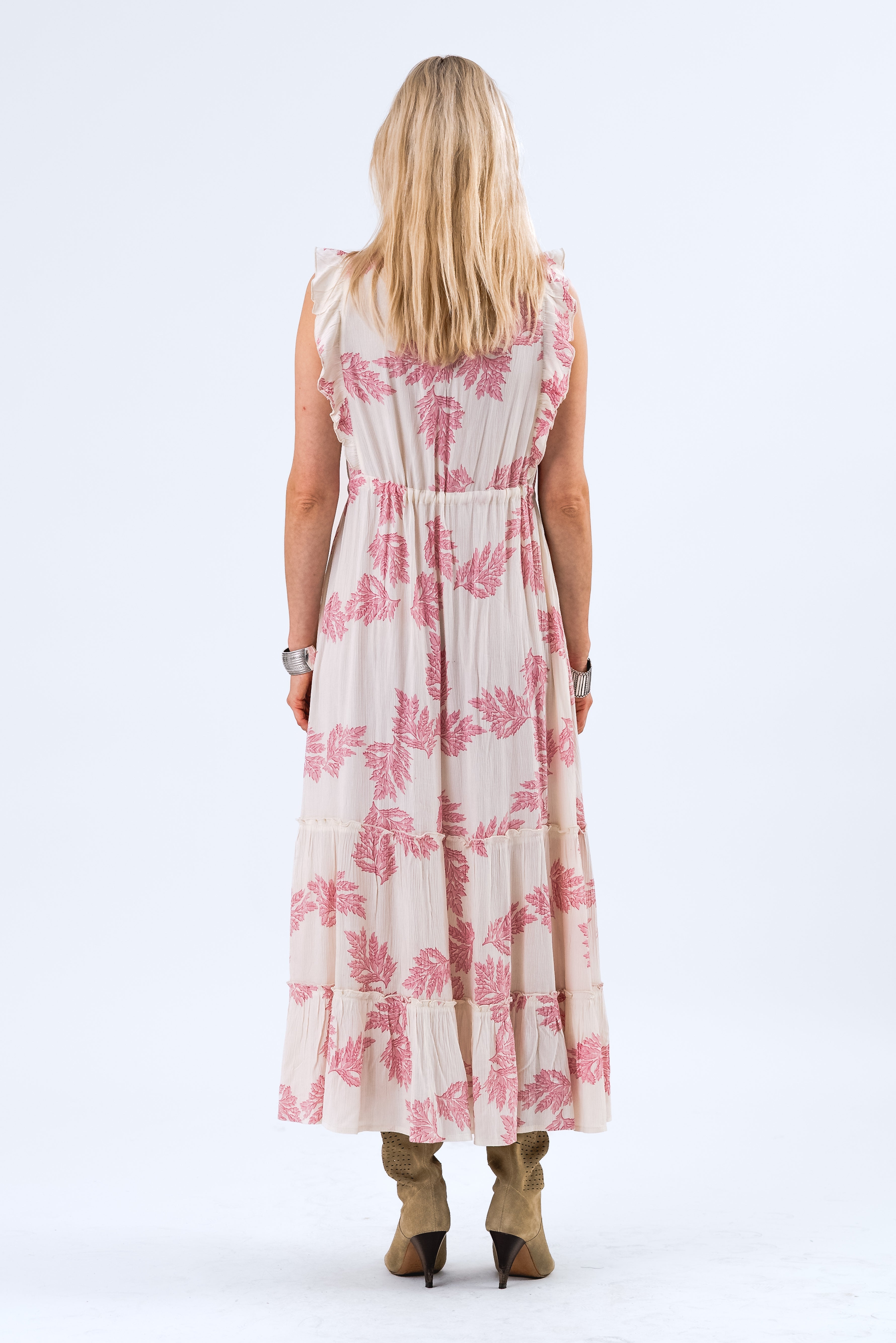 SamoLL Midi Kjole - Pink