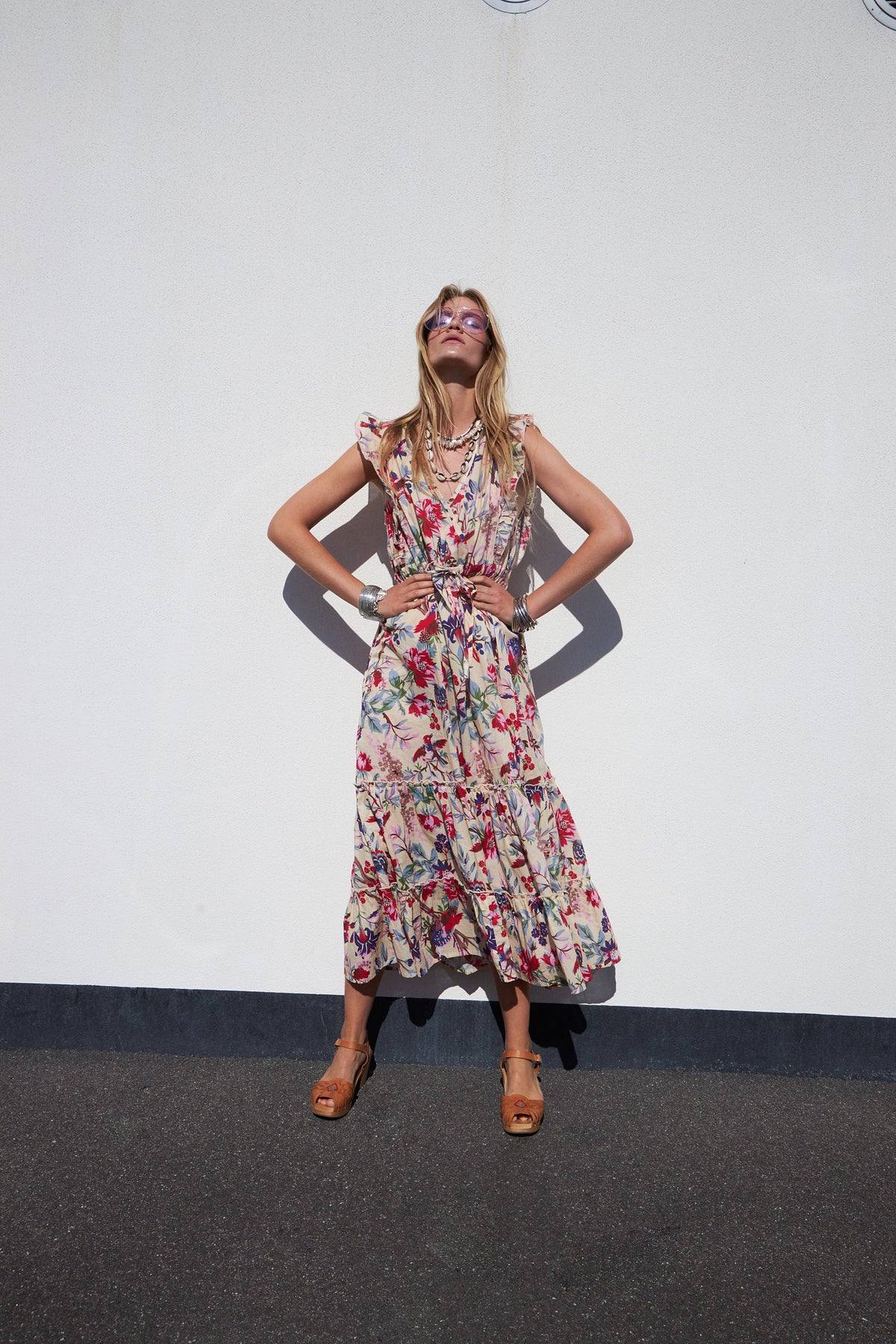 Lollys Laundry SamoLL Midi Kjole Dress Blomsterprint