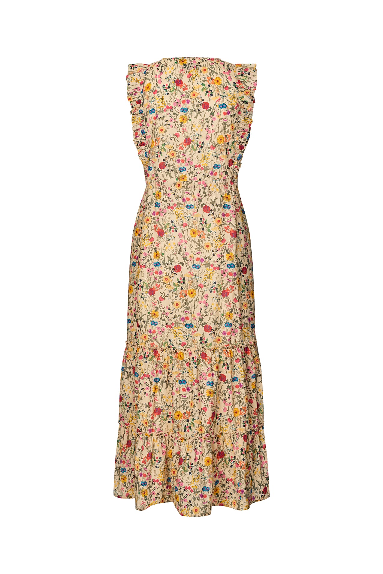 SamoLL Midi Kjole - Blomsterprint
