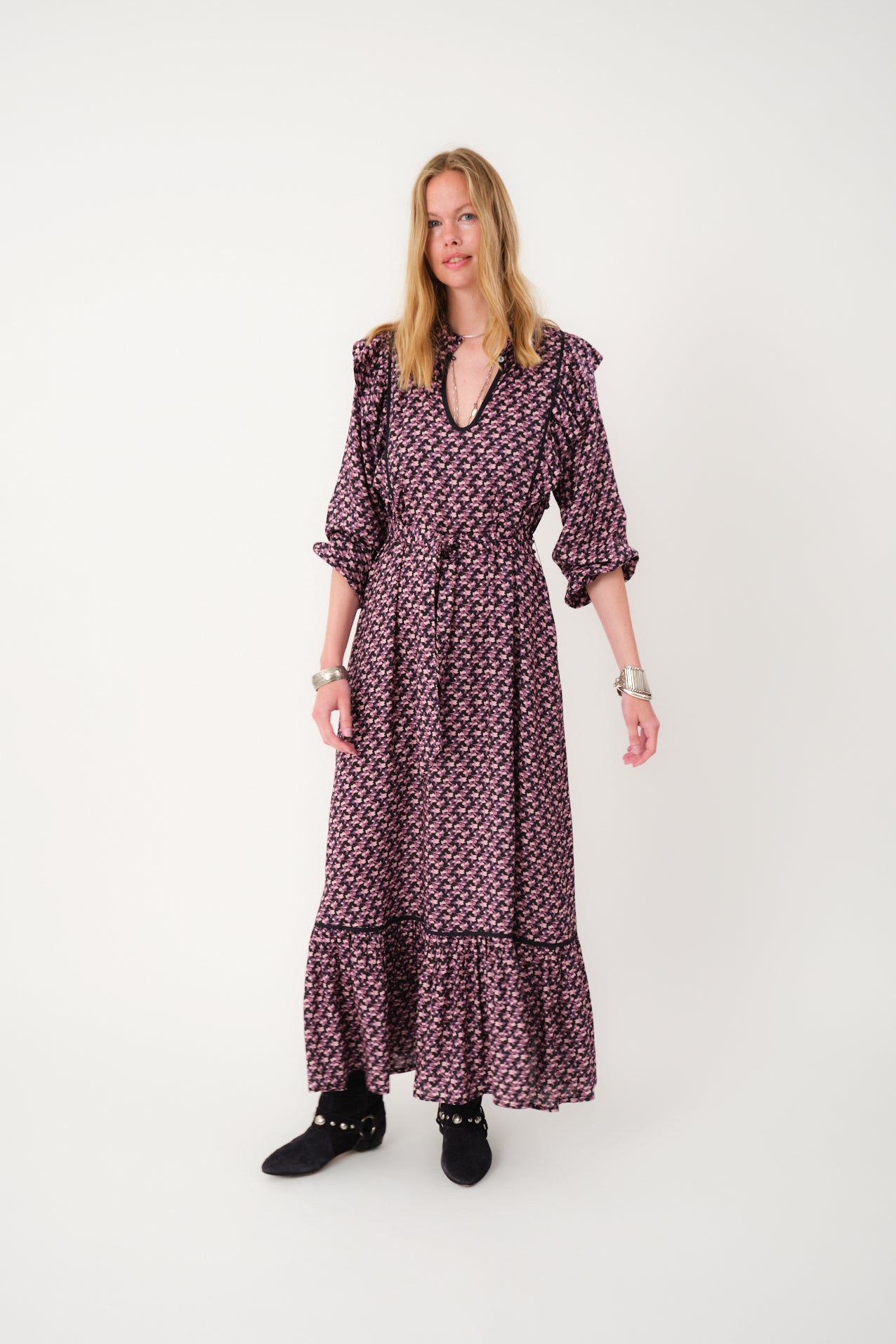 Lollys Laundry SanniLL Maxi Kjole Dress 74 Flower Print