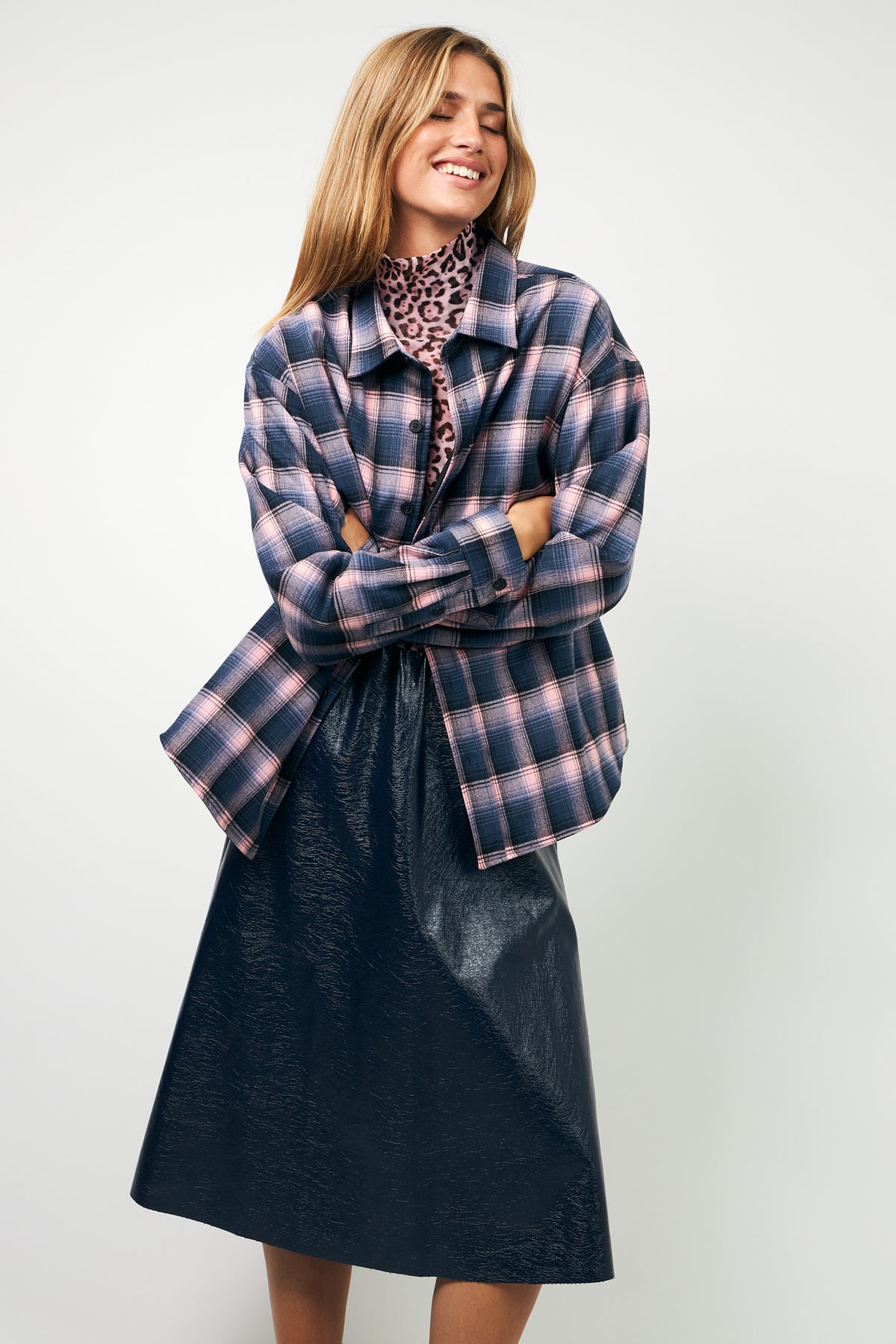 Lollys Laundry SigneLL Oversize Skjorte Shirt Lyserød