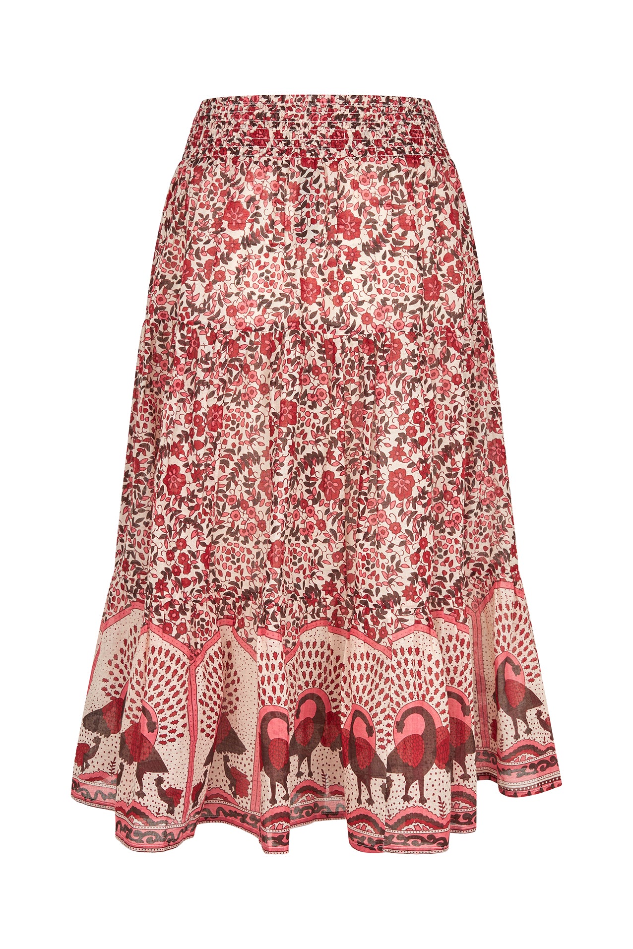 SunnyLL Midi Nederdel - Red