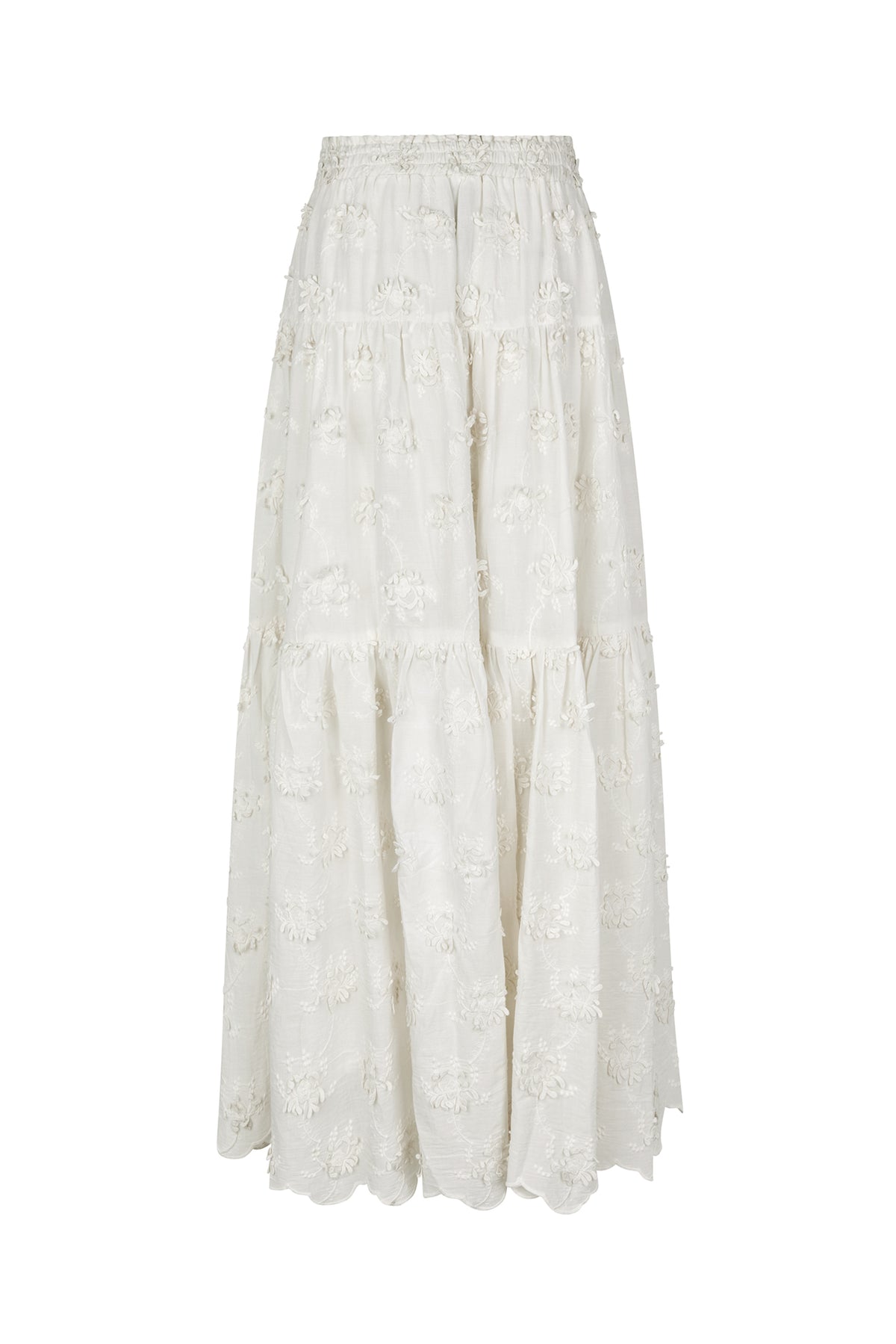Lollys Laundry SunsetLL Maxi Nederdel Skirt Creme
