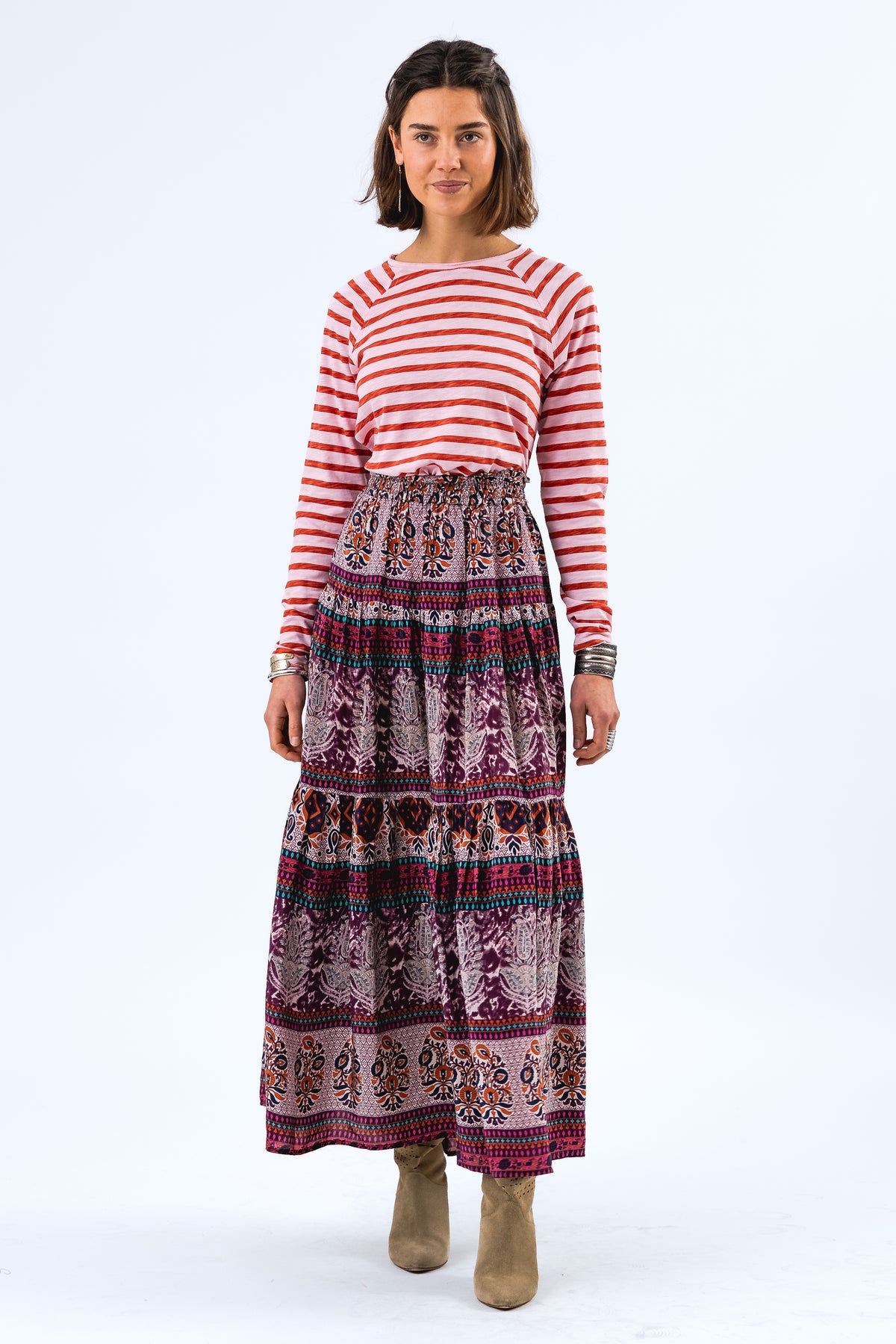 Lollys Laundry SunsetLL Maxi Nederdel Skirt Blomsterprint