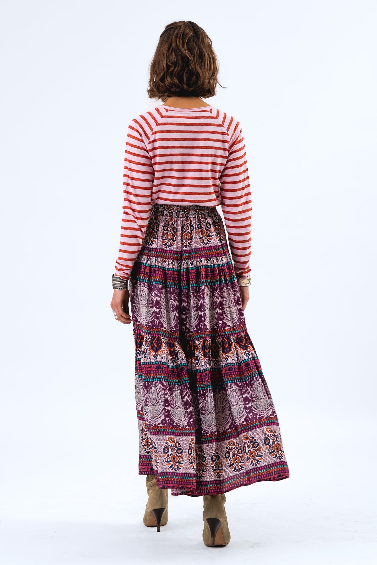 Lollys Laundry SunsetLL Maxi Nederdel Skirt Blomsterprint