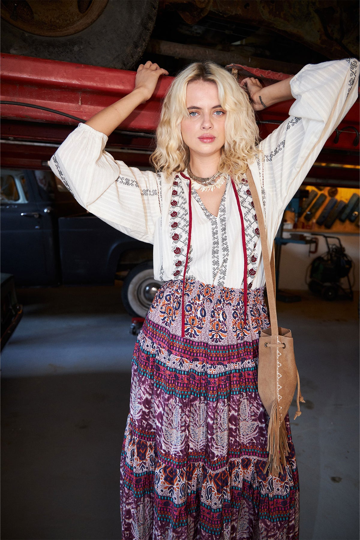 Lollys Laundry SunsetLL Maxi Nederdel Skirt Blomsterprint