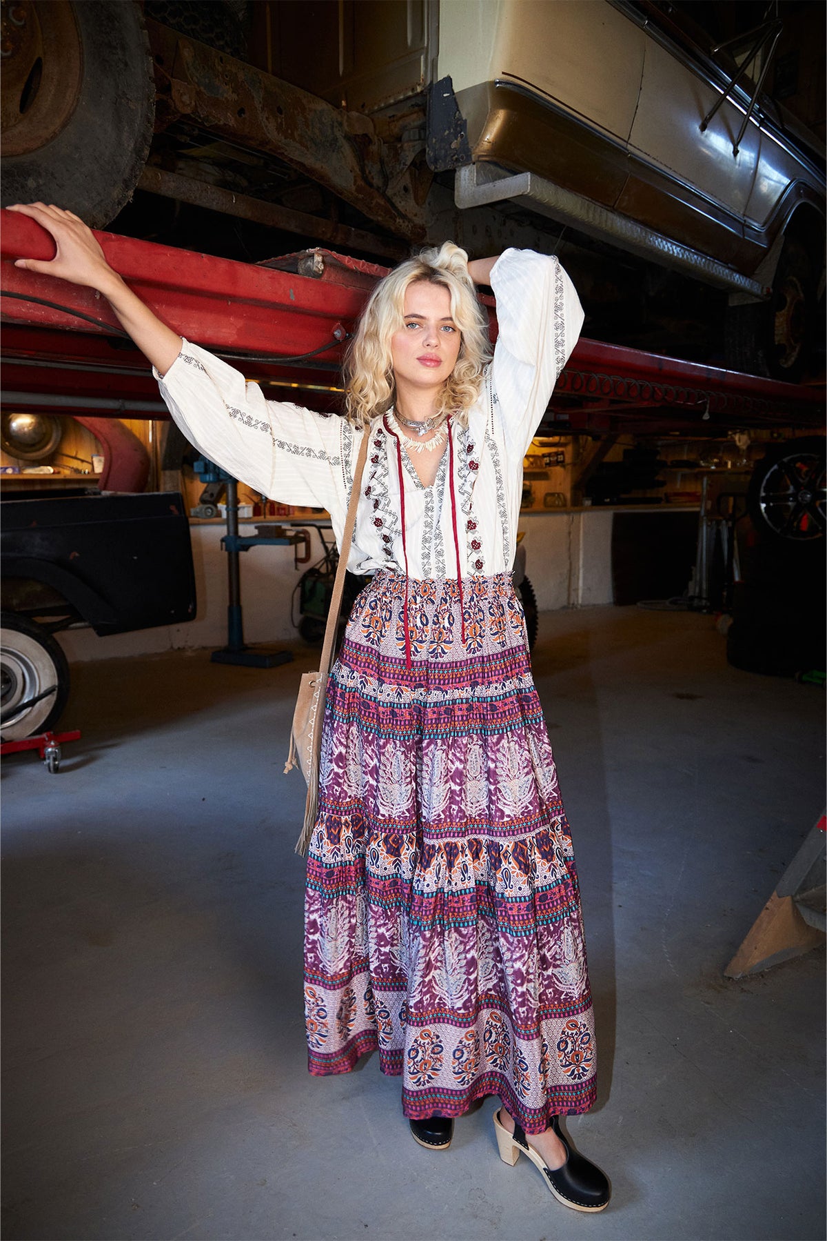 Lollys Laundry SunsetLL Maxi Nederdel Skirt Blomsterprint