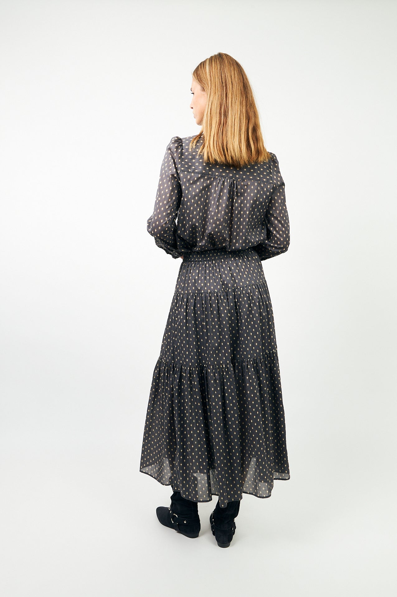 Lollys Laundry SunsetLL Maxi Nederdel Skirt 23 Dark Blue